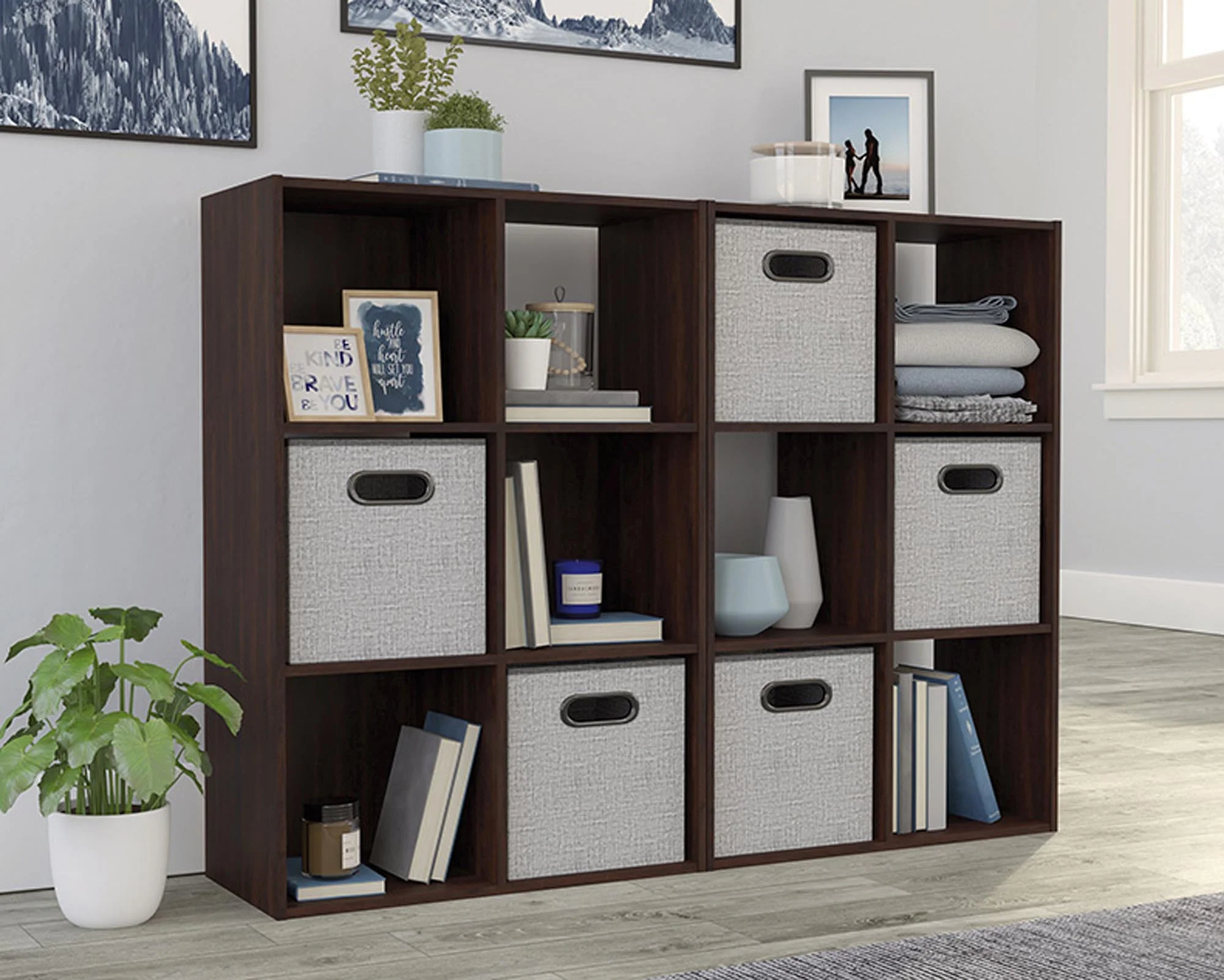 SA426490 RTA Cinnamon Cherry 6-Cube Organizer - Image 3