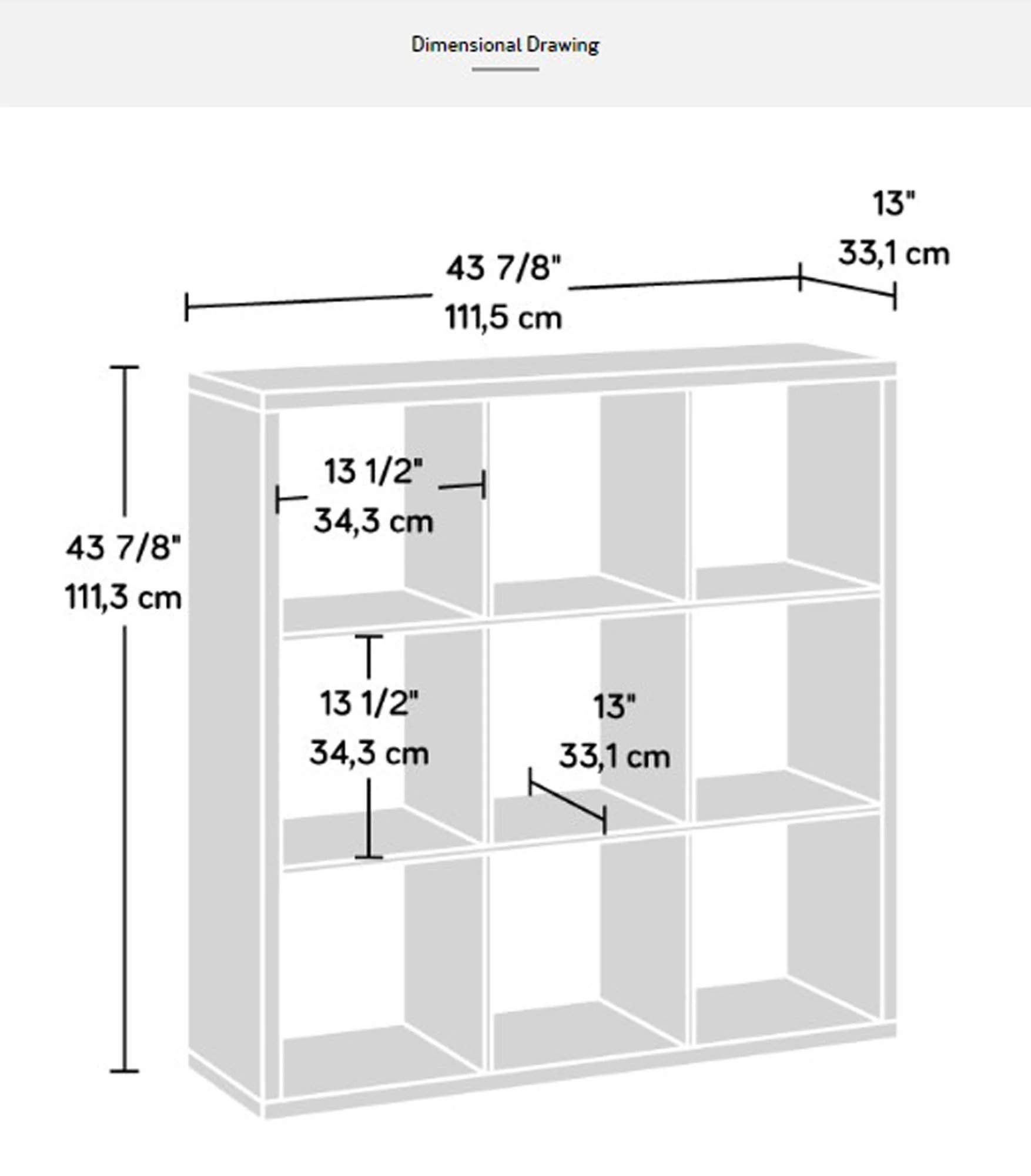 SA431287 RTA Mystic Oak 9-Cube Organizer - Image 6