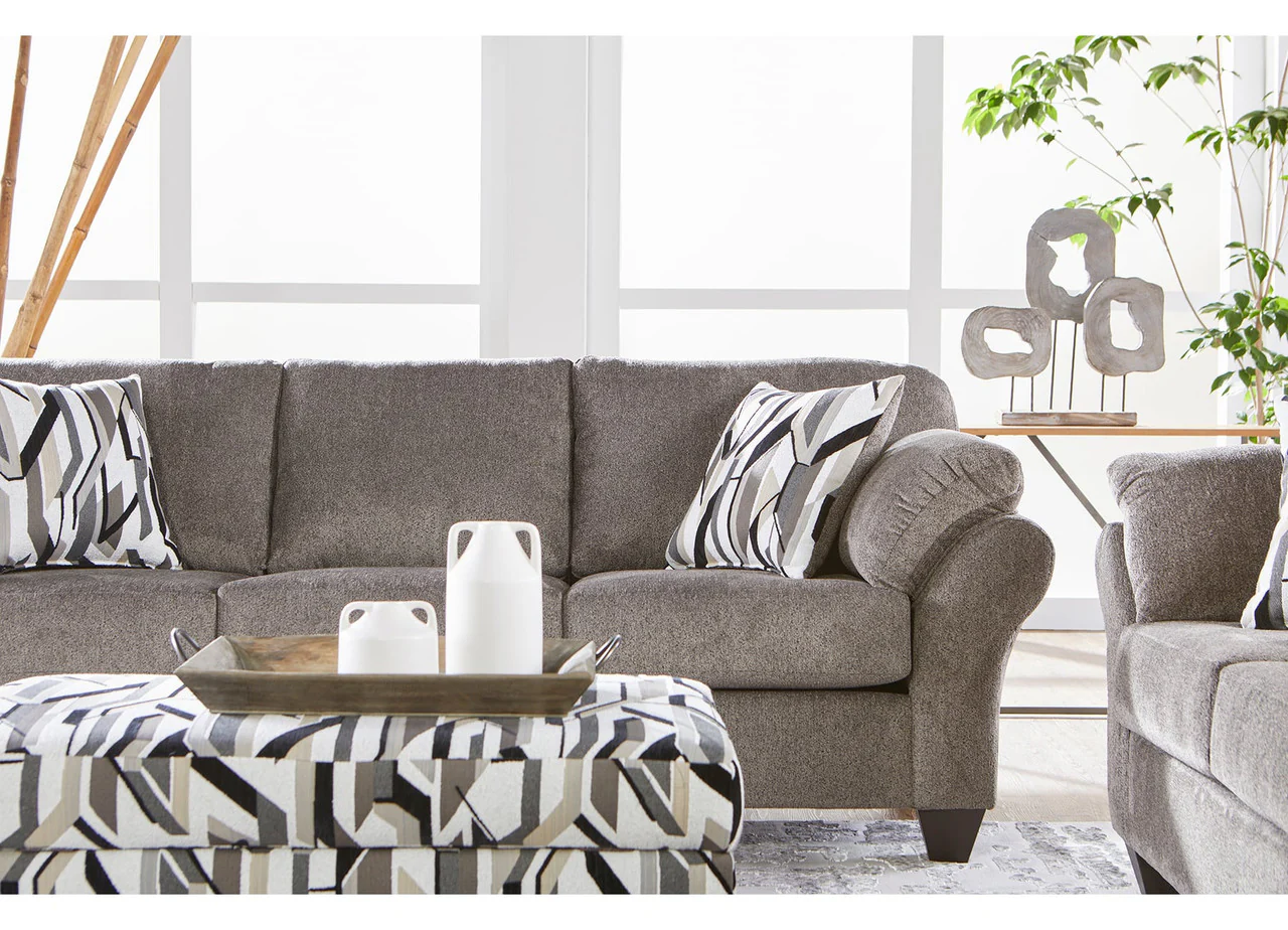 Safari Cobblestone Sofa & Loveseat Set - Image 4