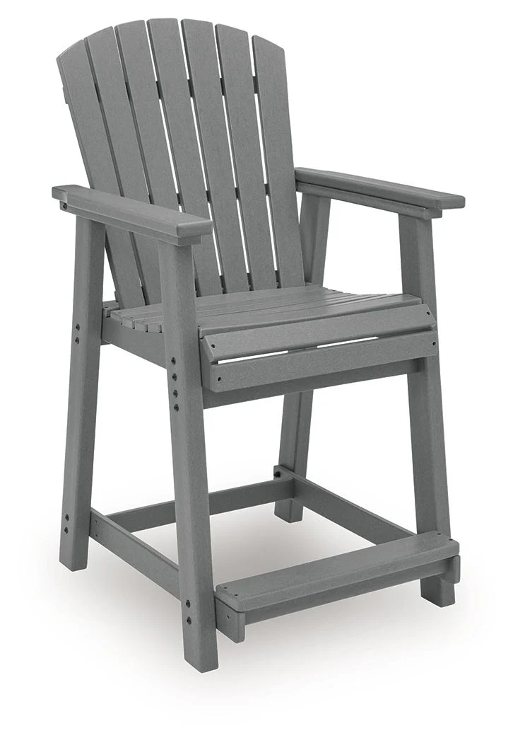 Sanctuary Beach - Barstool (Set of 2) - Dark Gray - Image 4