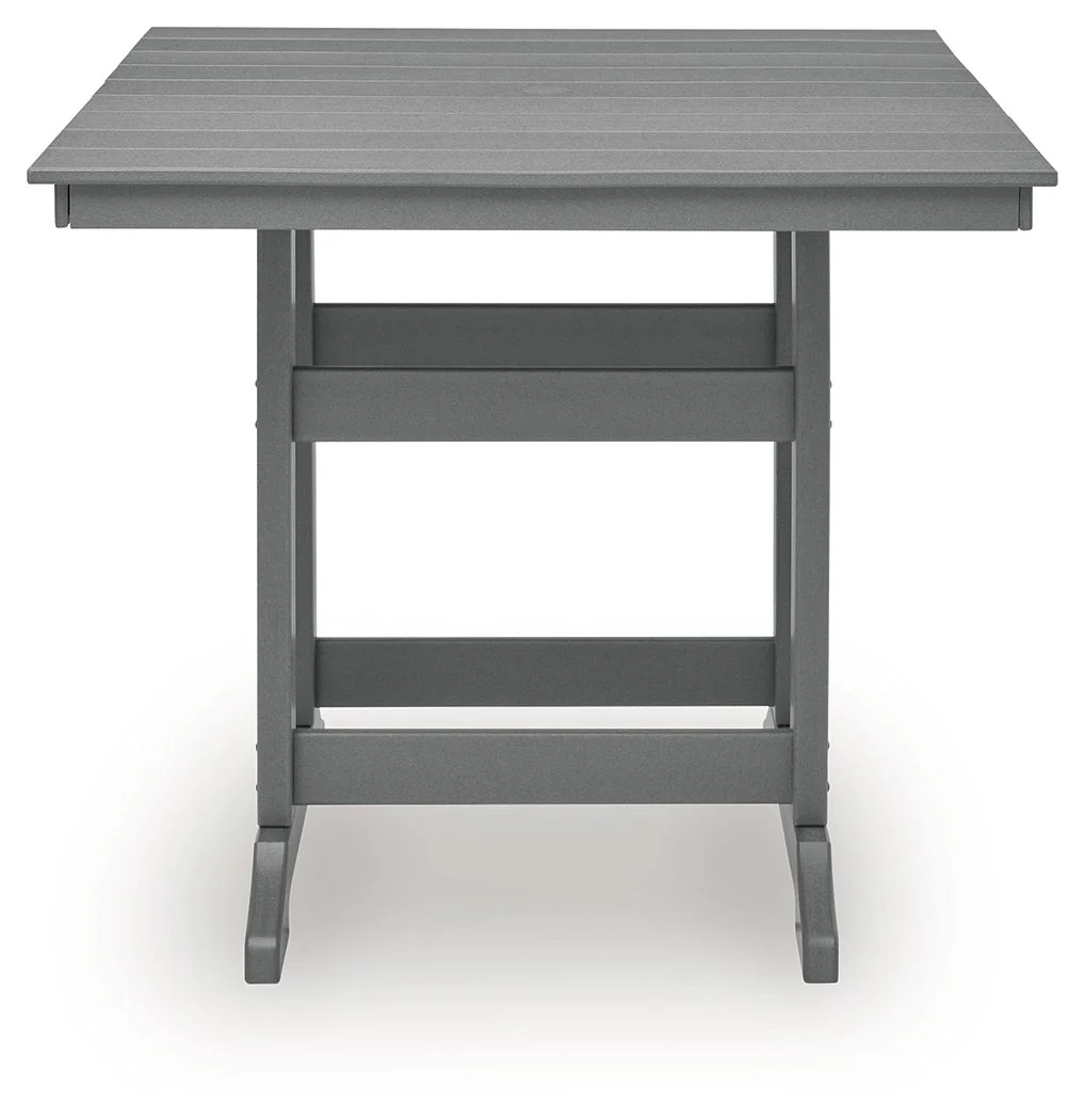 Sanctuary Beach - Square Counter Table With Umbrella Option - Dark Gray - Image 2