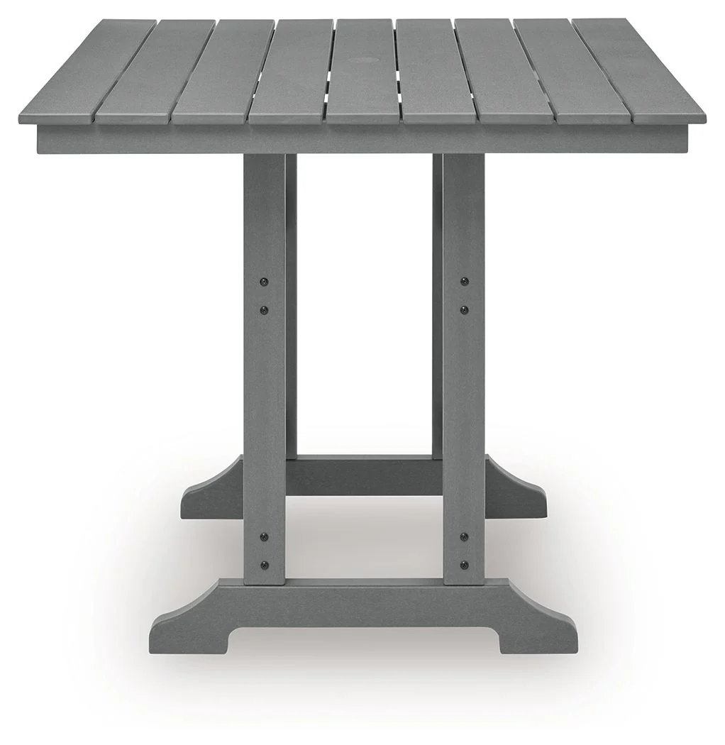 Sanctuary Beach - Square Counter Table With Umbrella Option - Dark Gray - Image 3