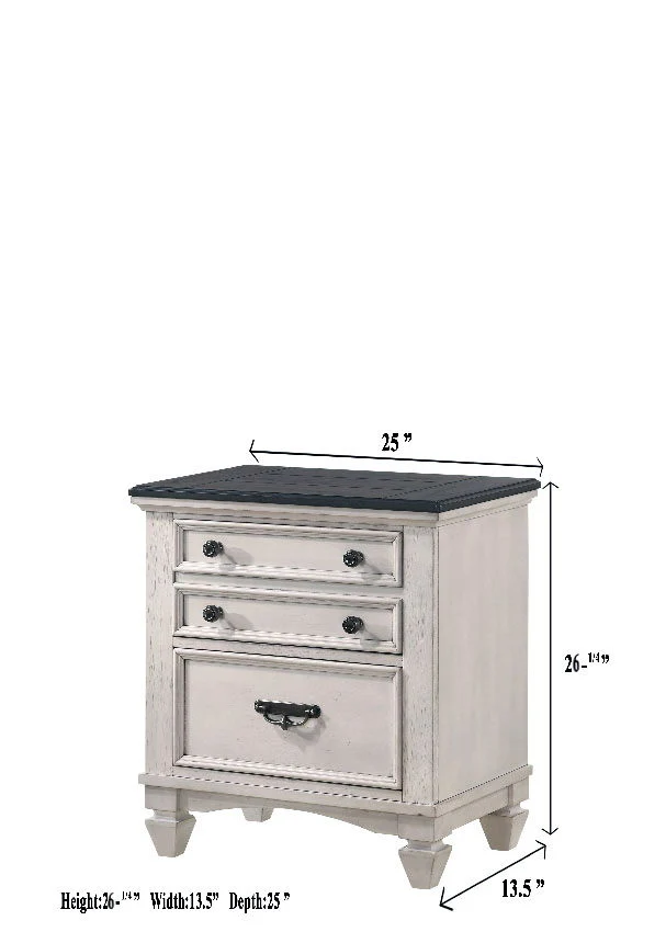 Sawyer - Accent Nightstand - Antique White - Image 4