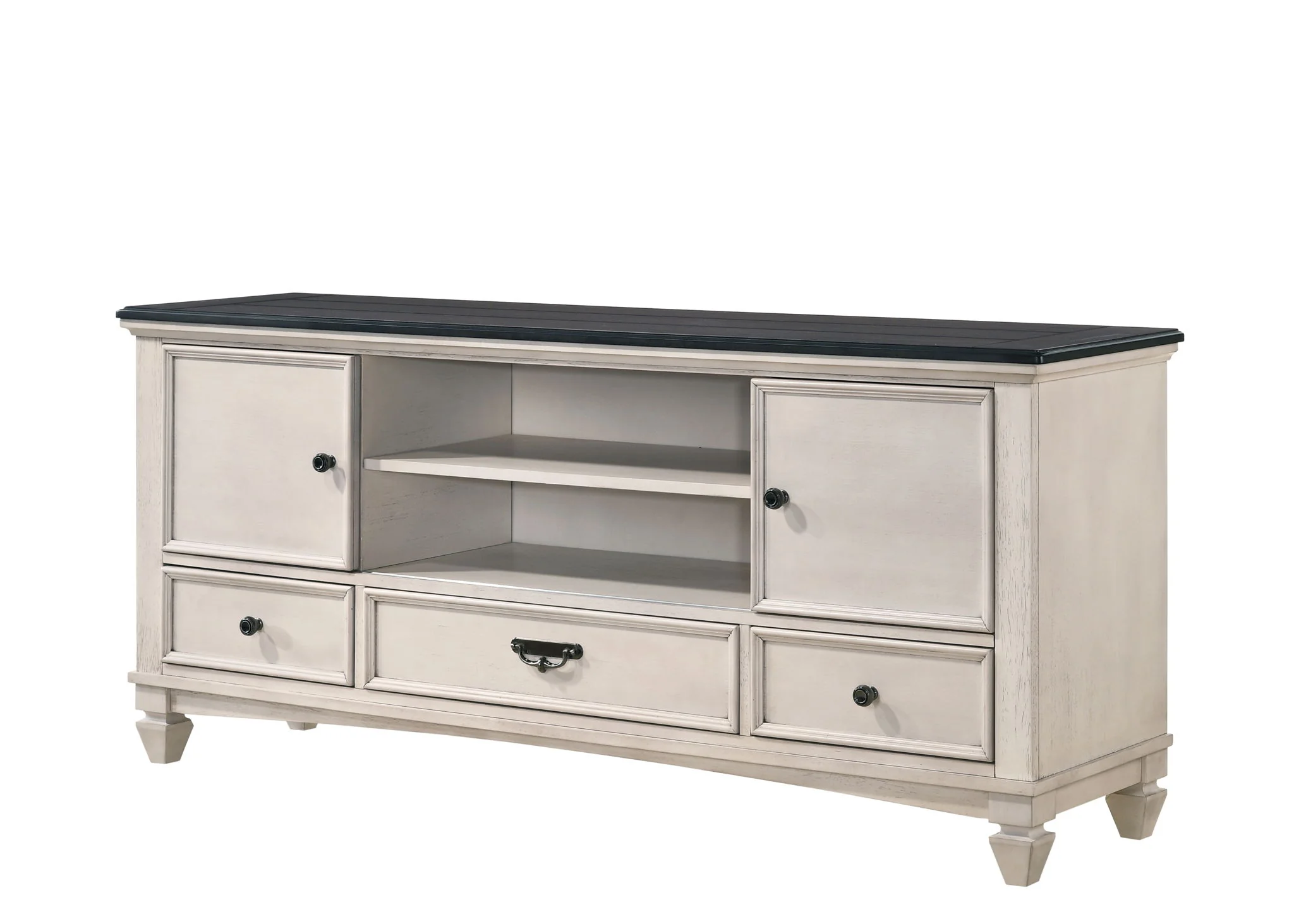 Sawyer - TV Stand - Antique White - Image 4