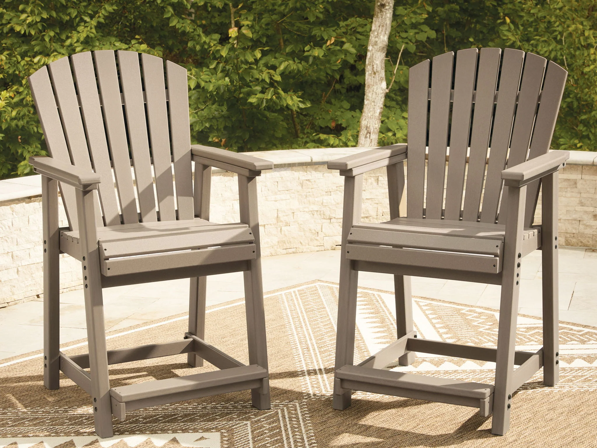 Seacliff Beach - Barstool (Set of 2) - Medium Brown - Image 4