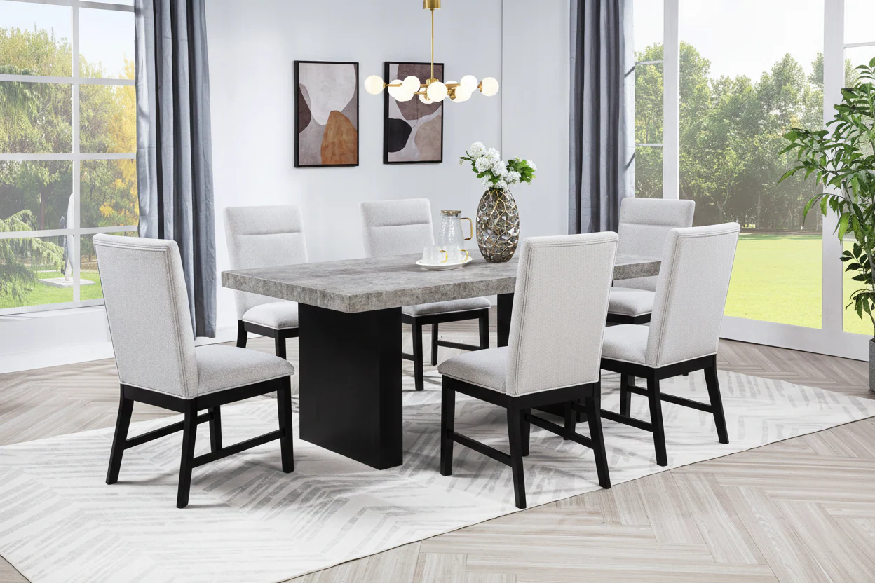 Sebastian Dining Room Set - Black / Gray - Image 2