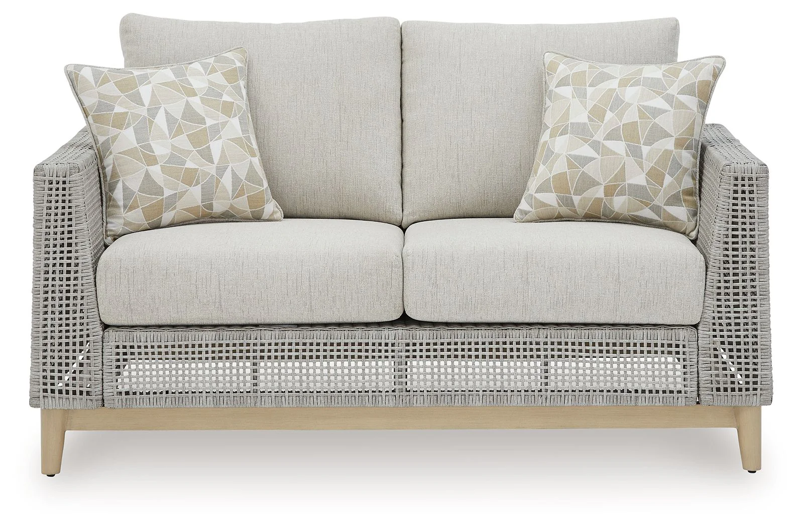 Seton Creek - Loveseat With Cushion - Gray - Image 3
