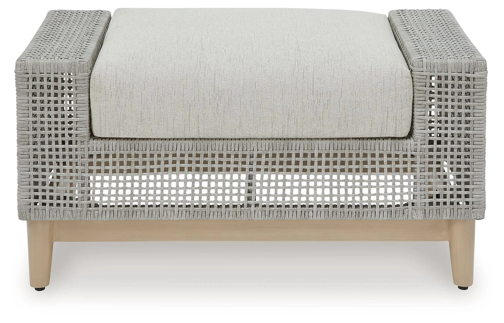 Seton Creek - Ottoman With Cushion - Gray - Image 2