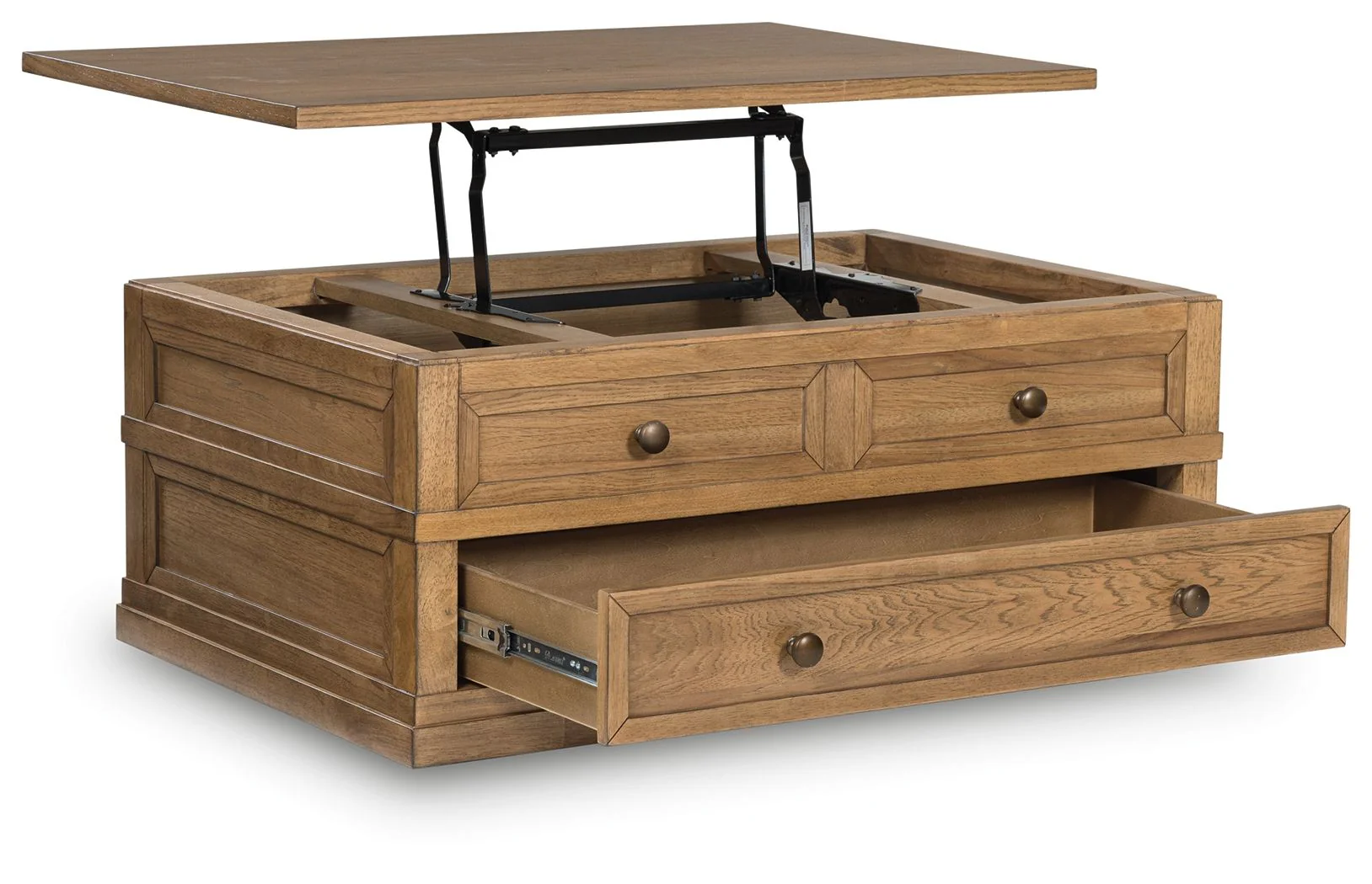 Sharlance - Lift Top Cocktail Table - Light Brown - Image 3