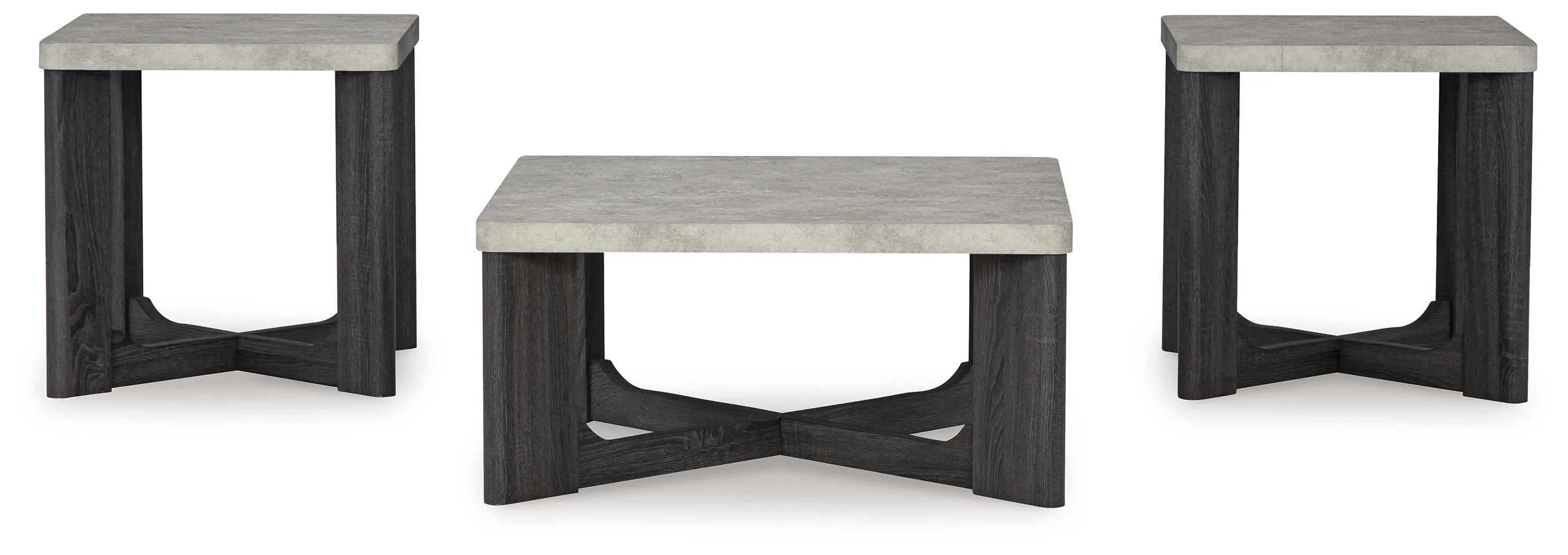 Sharstorm - Occasional Table Set (Set of 3) - Two-tone Gray - Image 4