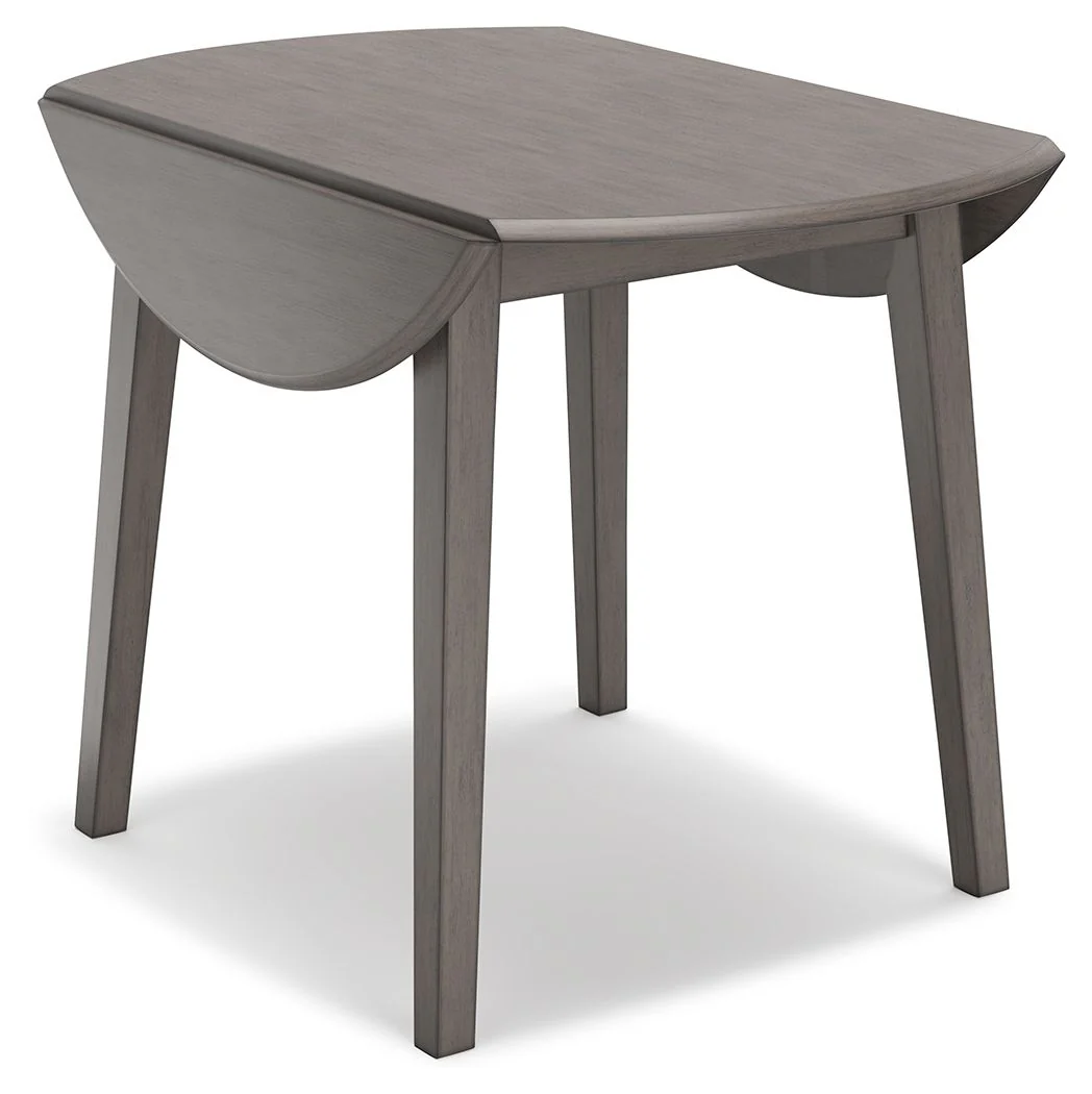Shullden - 5 Pc. - Drop Leaf Table, 4 Side Chairs - Gray - Image 3