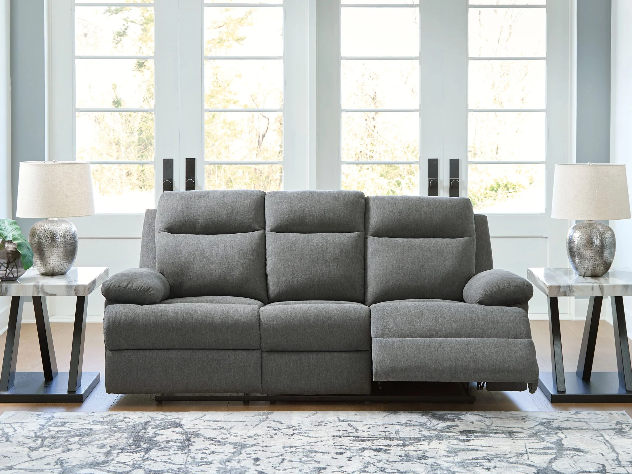 Side-Swipe - Reclining Sofa With Drop Down Table - Image 2