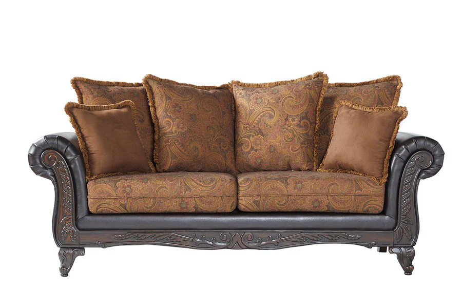 Silas Raisin Sofa and Love Seat Set 7685 - Image 2