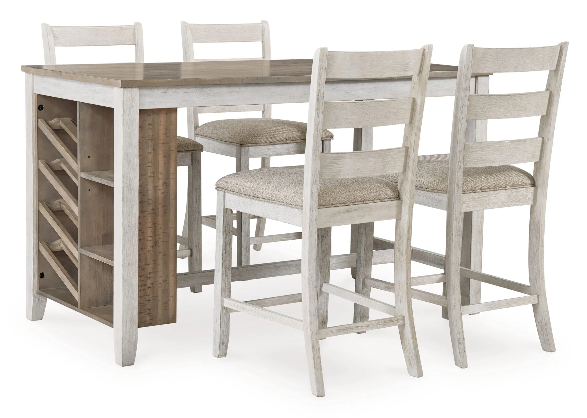 Skempton - Rectangular Counter Table With Storage - White - Image 3