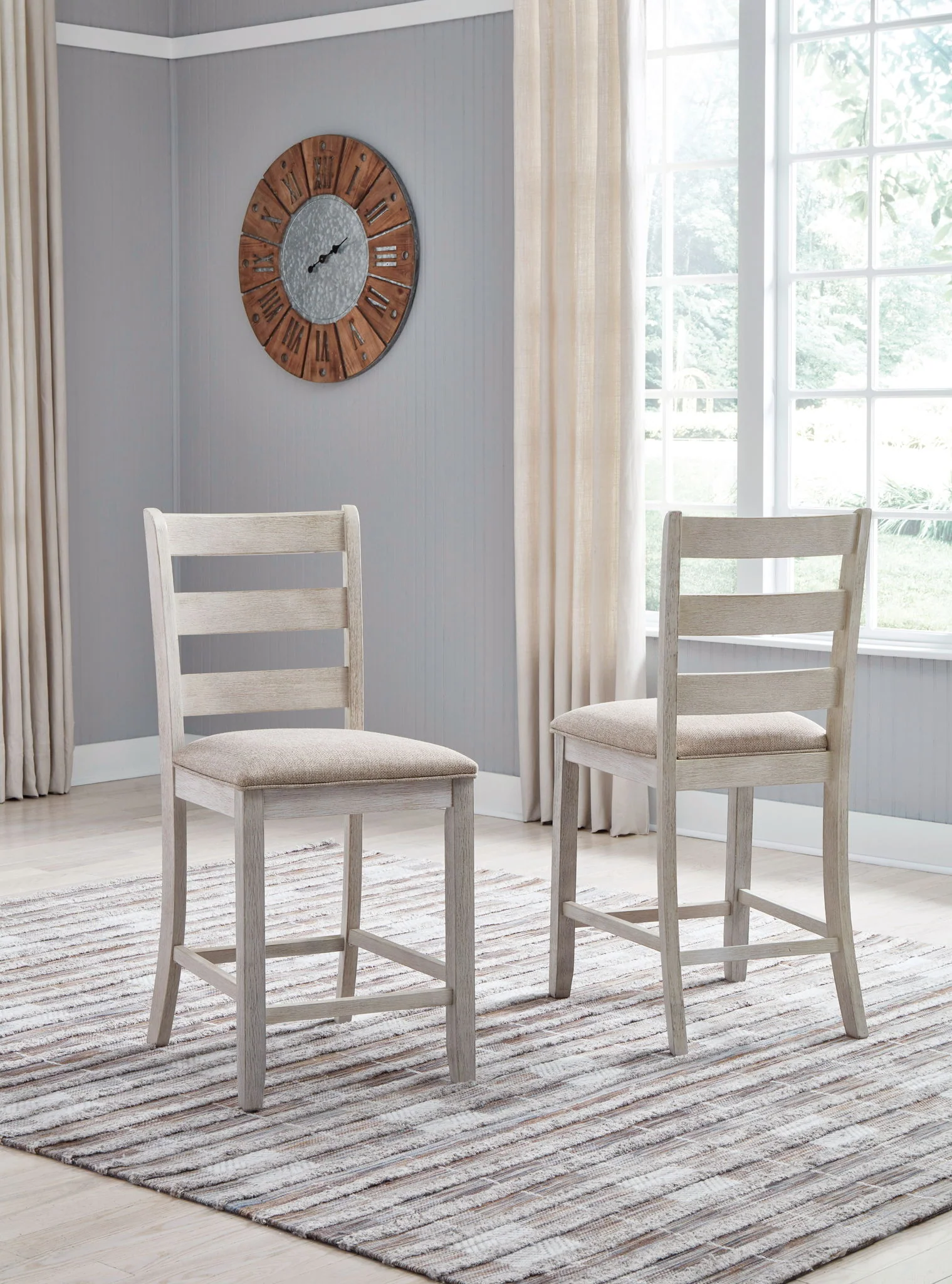 Skempton - Upholstered Barstool (Set of 2) - White - Image 3