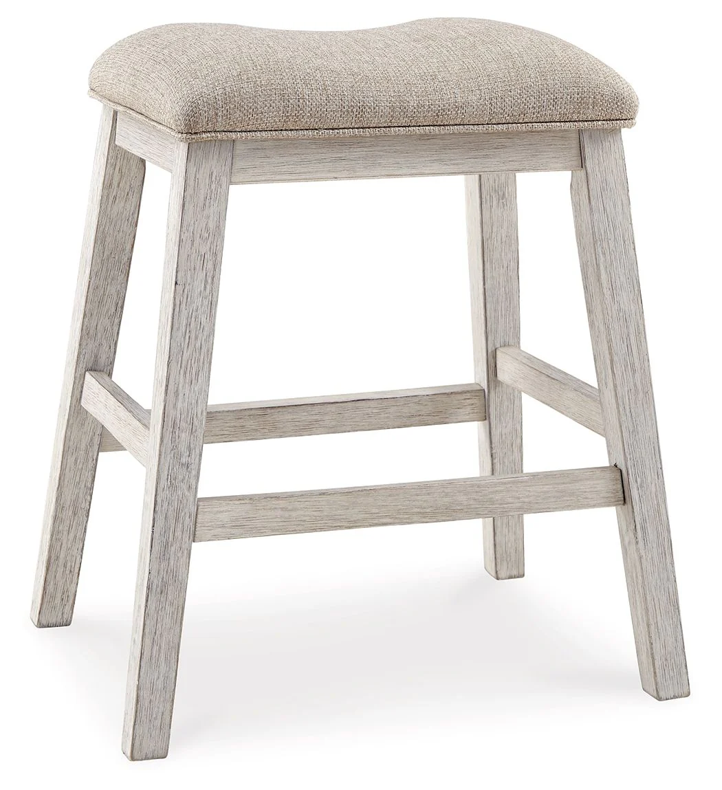 Skempton - Upholstered Stool (Set of 2) - White - Image 2