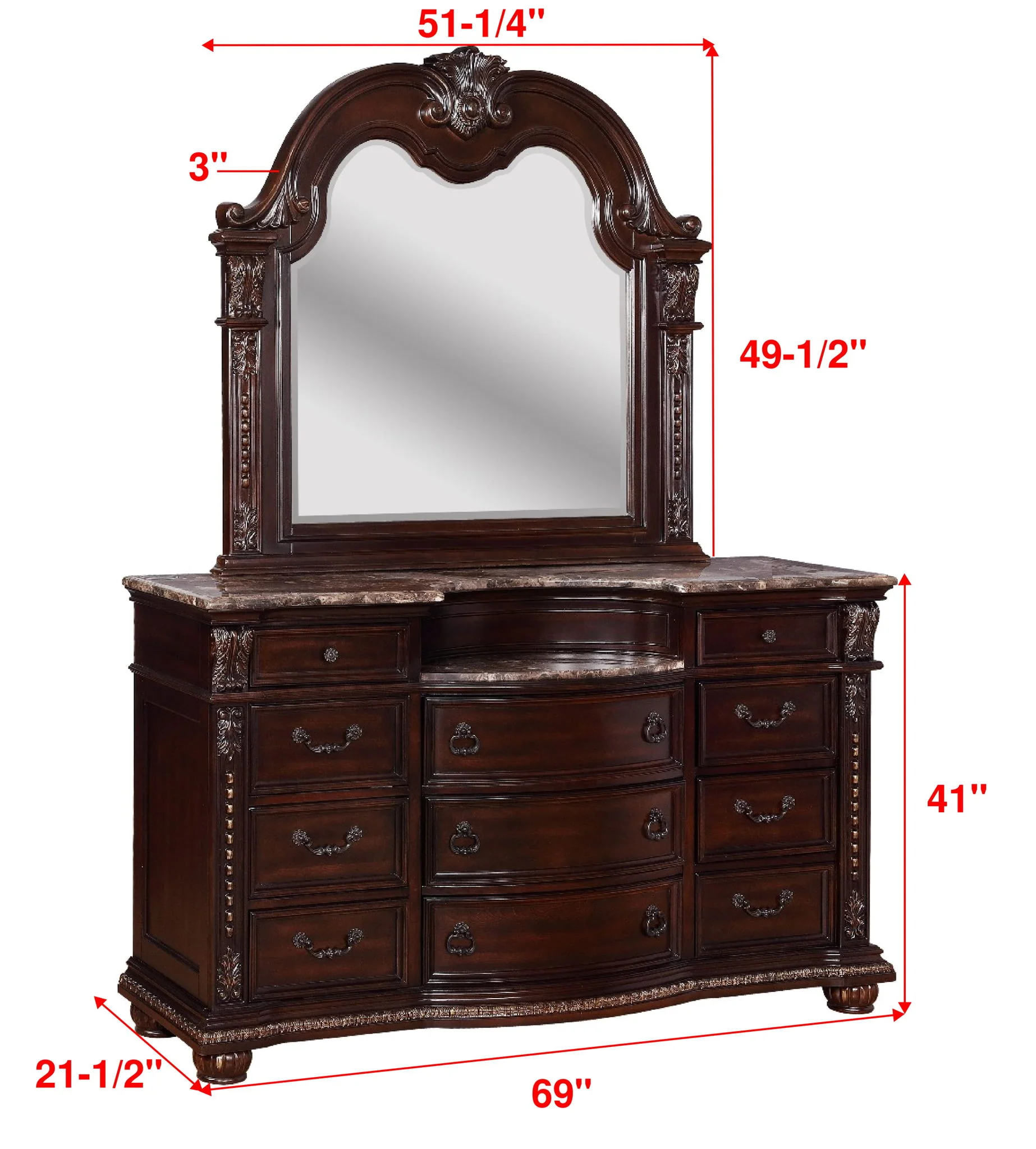 Stanley - Dresser - Cherry - Image 3