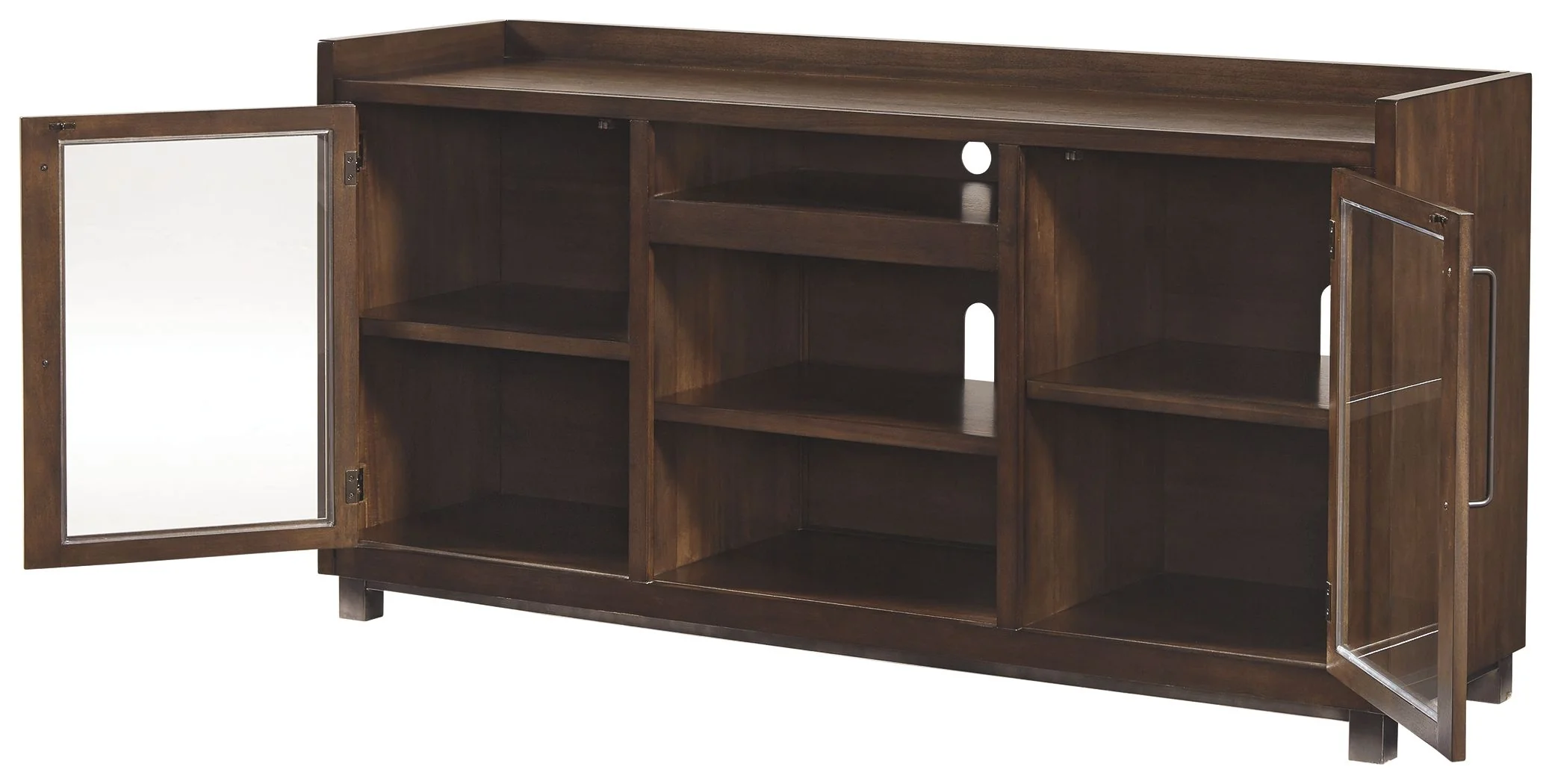 Starmore - XL TV Stand w/Fireplace Option - Brown - Image 4