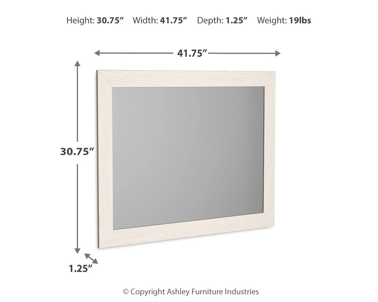 Stelsie - Bedroom Mirror - White - Image 2