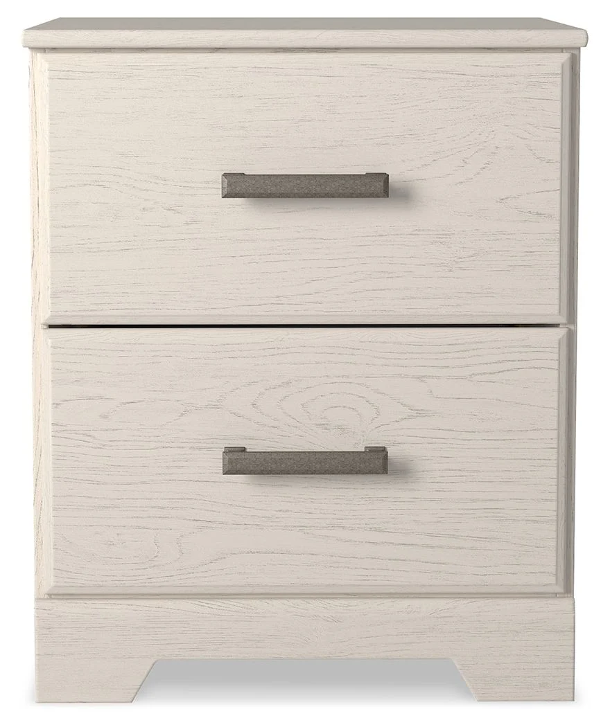 Stelsie - Two Drawer Night Stand - White - Image 3