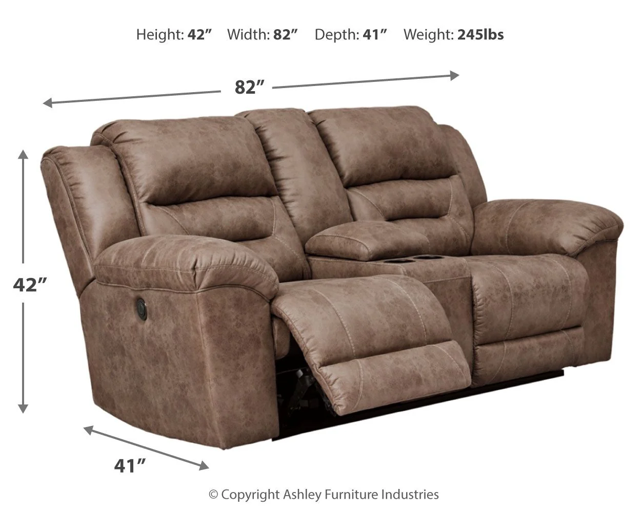 Stoneland - Power Reclining Loveseat - Image 6