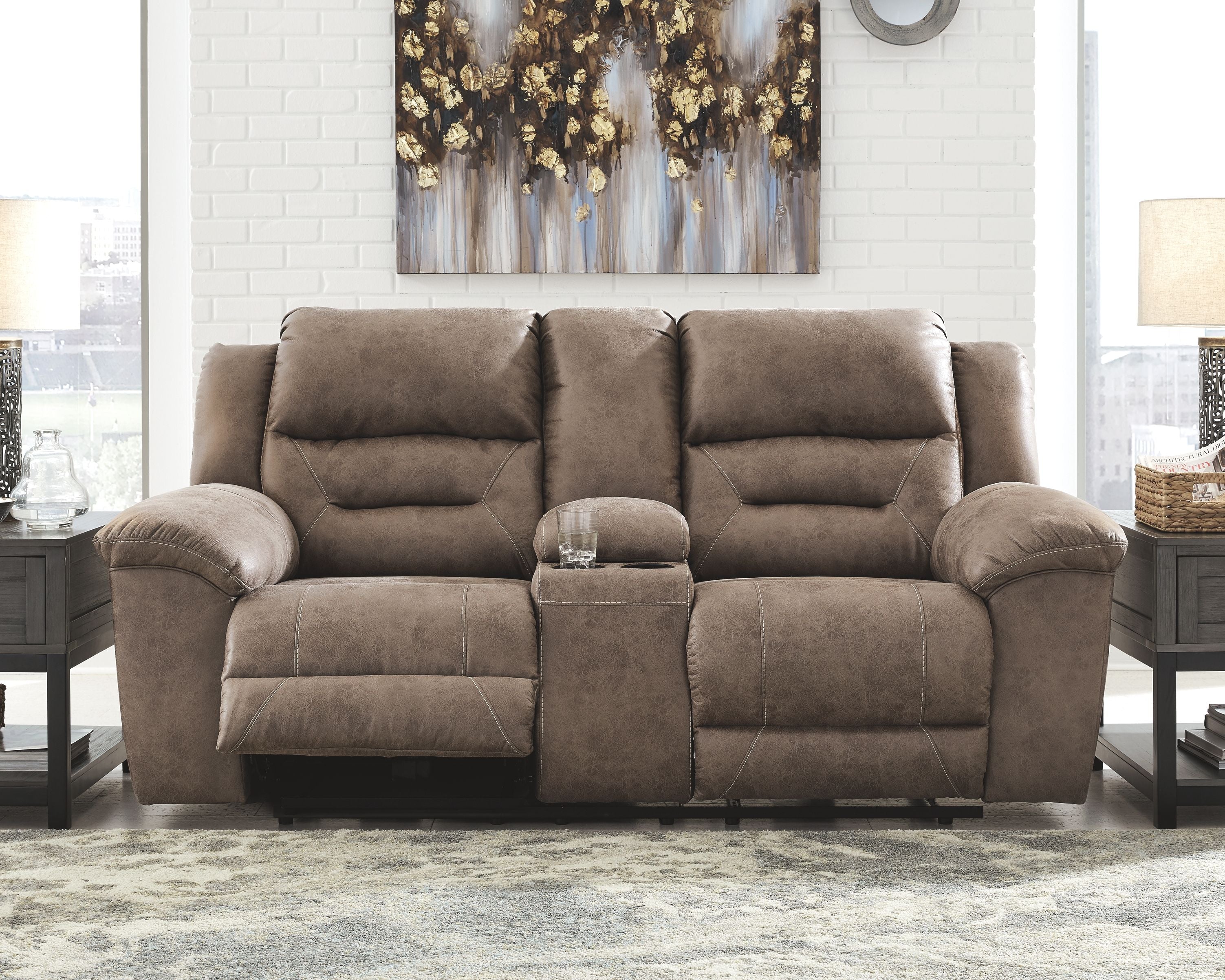 Stoneland - Reclining Loveseat - Image 4