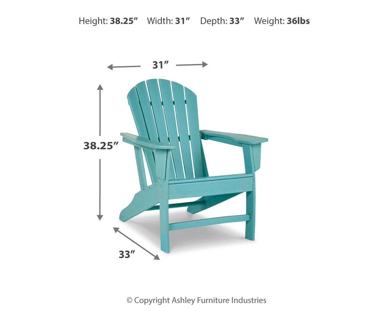 Sundown Treasure - Outdoor Adirondack Chair - Image 10