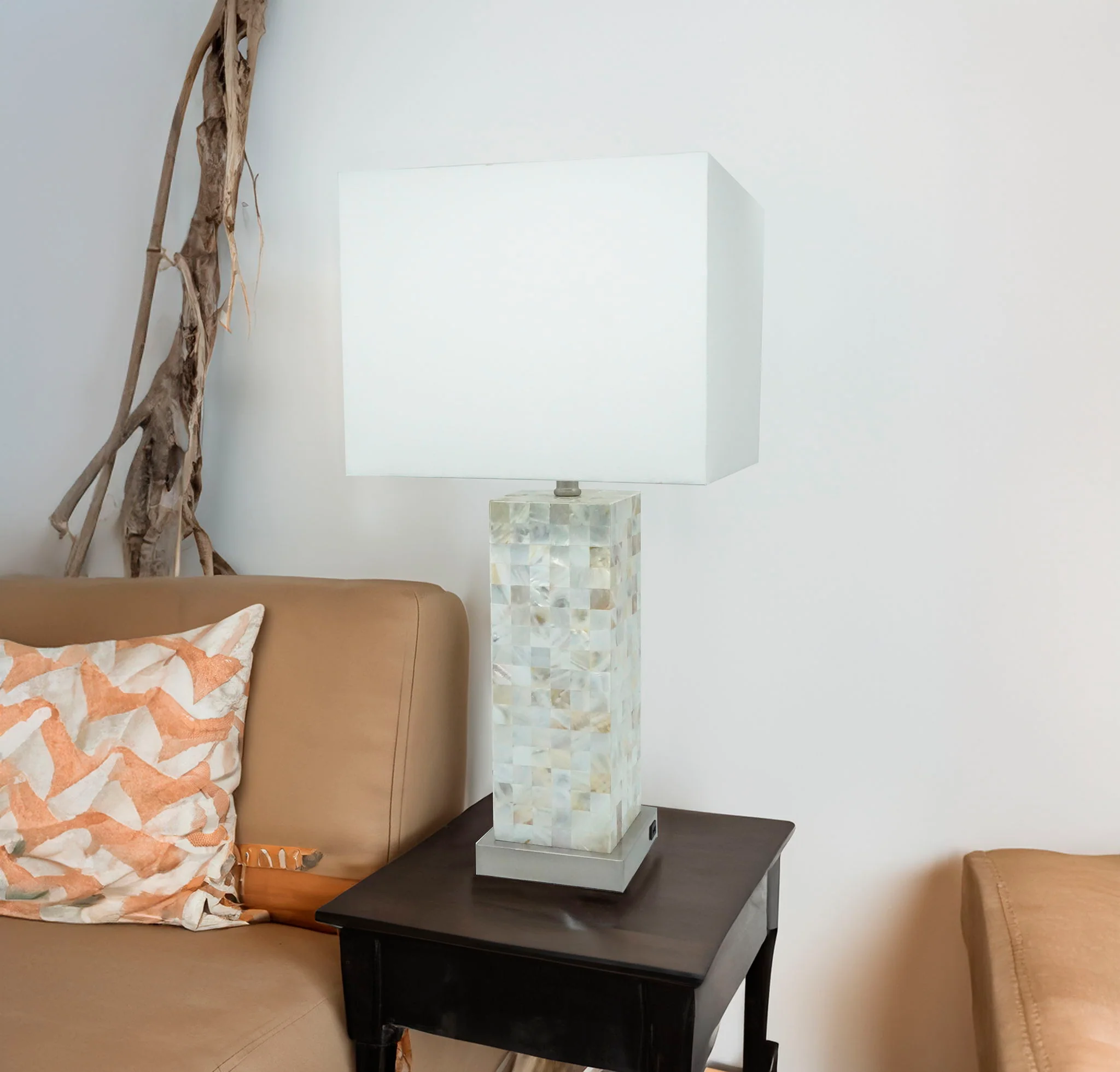 Table Lamp - Pearl Silver / White - Image 2