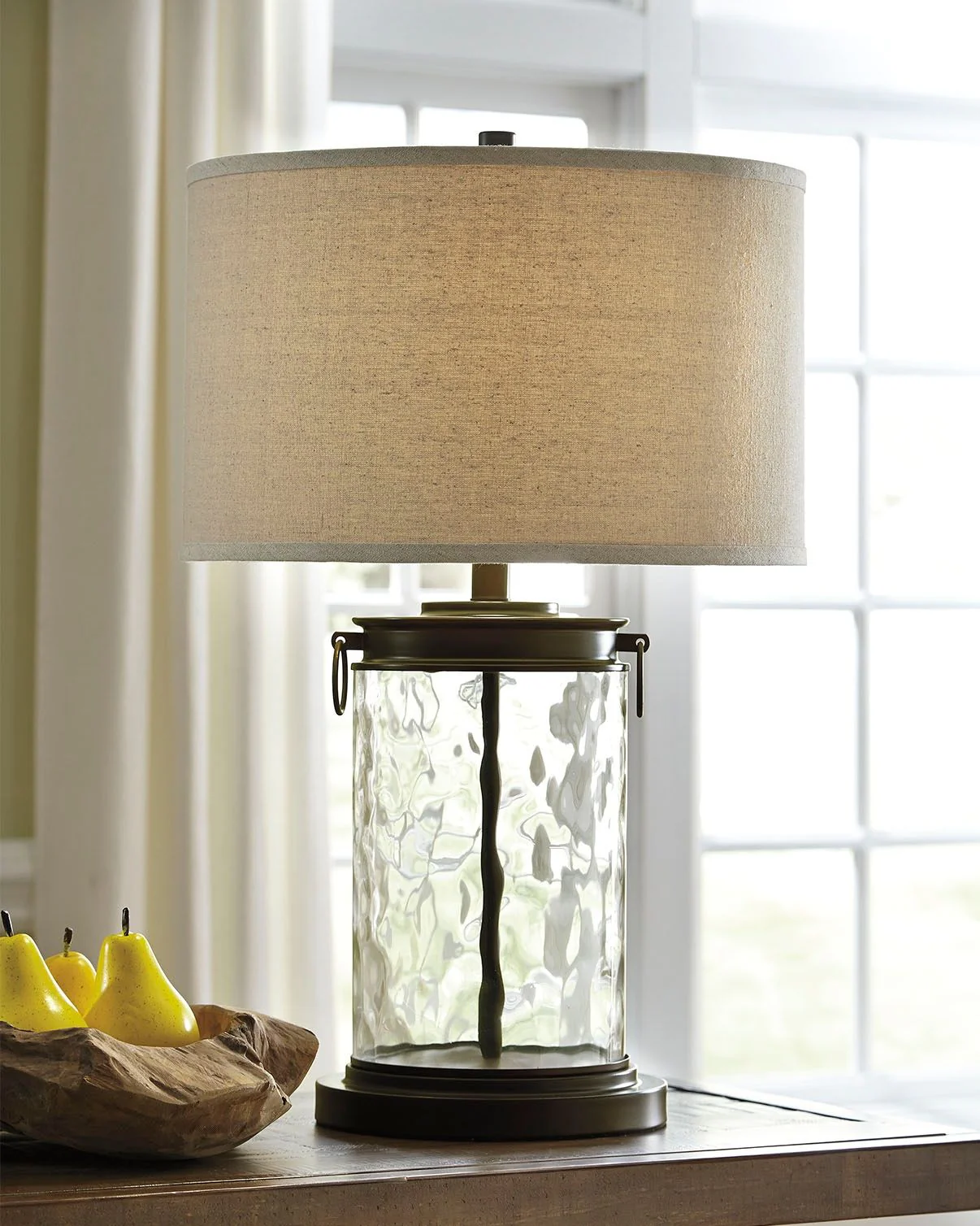 Tailynn - Glass Table Lamp  - Clear / Bronze Finish - Image 2