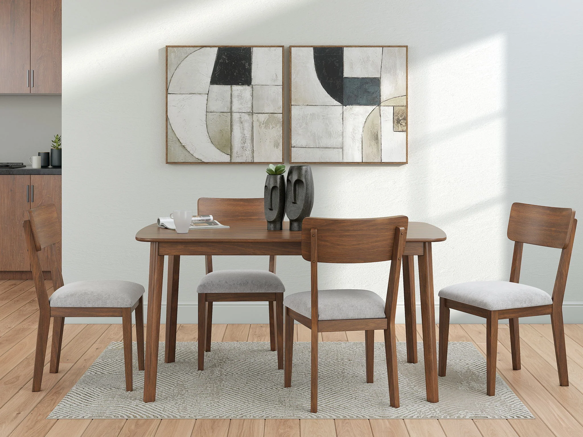Tameride - Dining Room Table Set (Set of 5) - Brown - Image 2