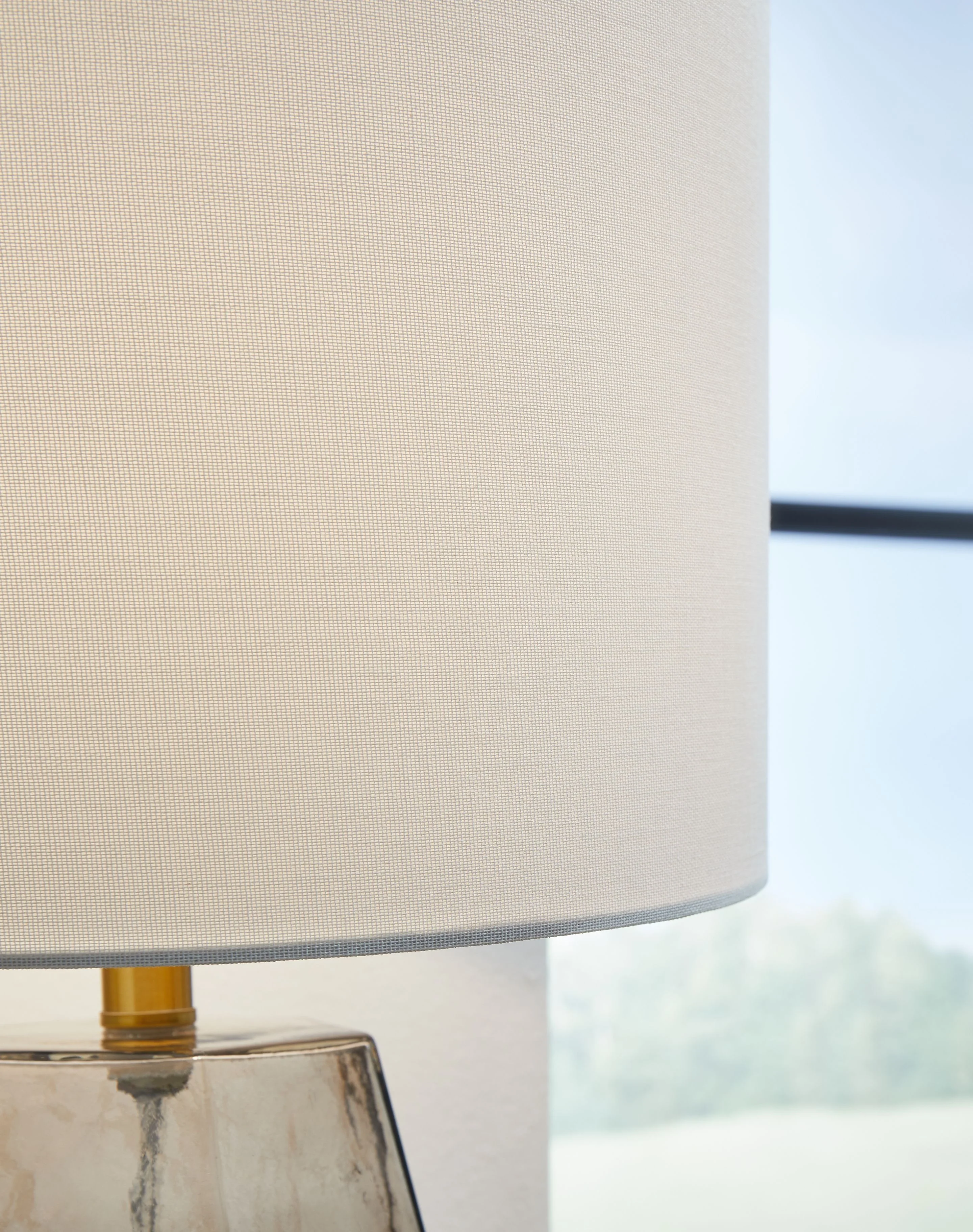 Taylow - Glass Table Lamp  - Gray - Image 4