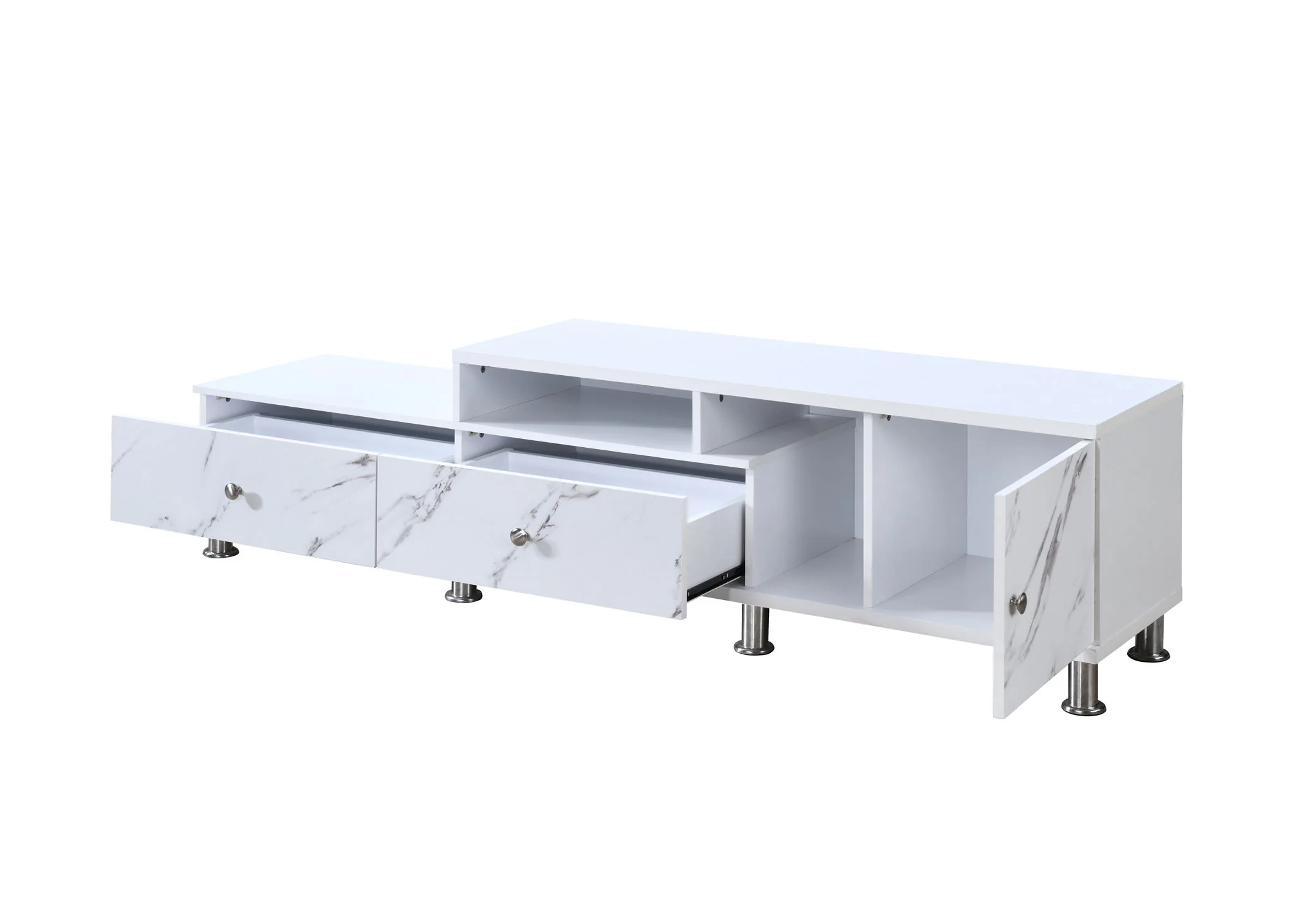 Tessa - TV Stand - White - Image 3