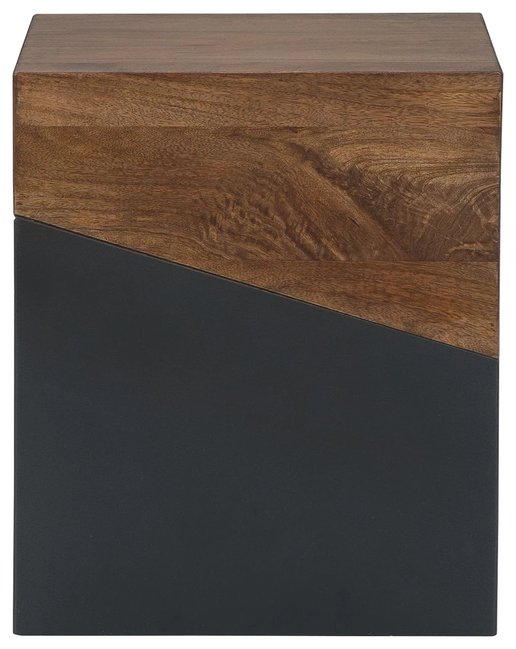 Trailbend - Accent Table - Brown / Gunmetal - Image 3