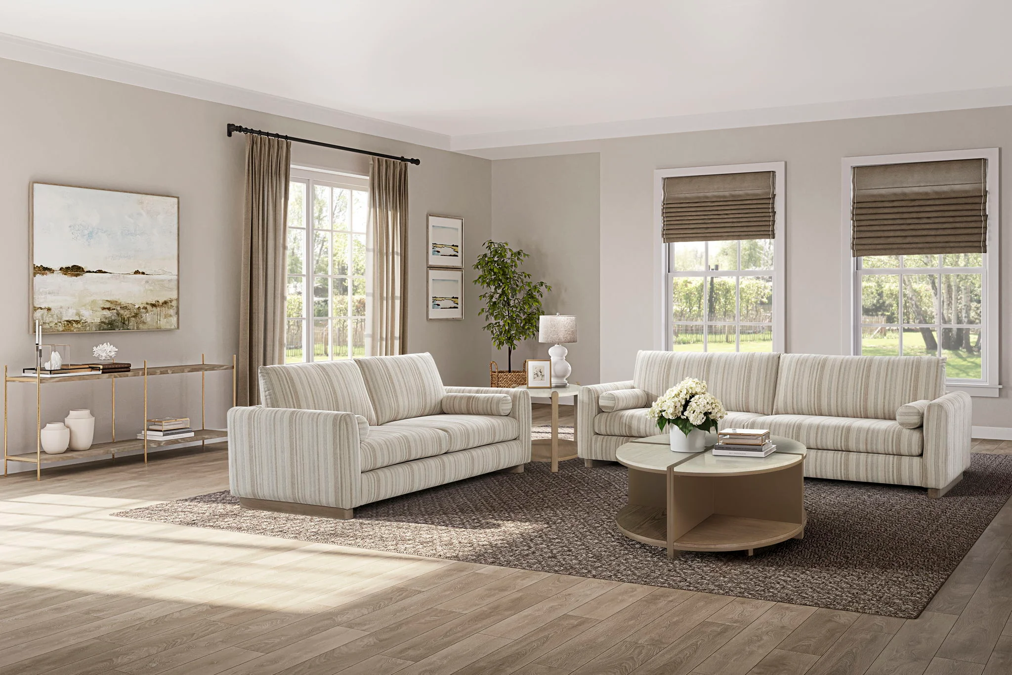 Trilogy - Loveseat - Beige - Image 3