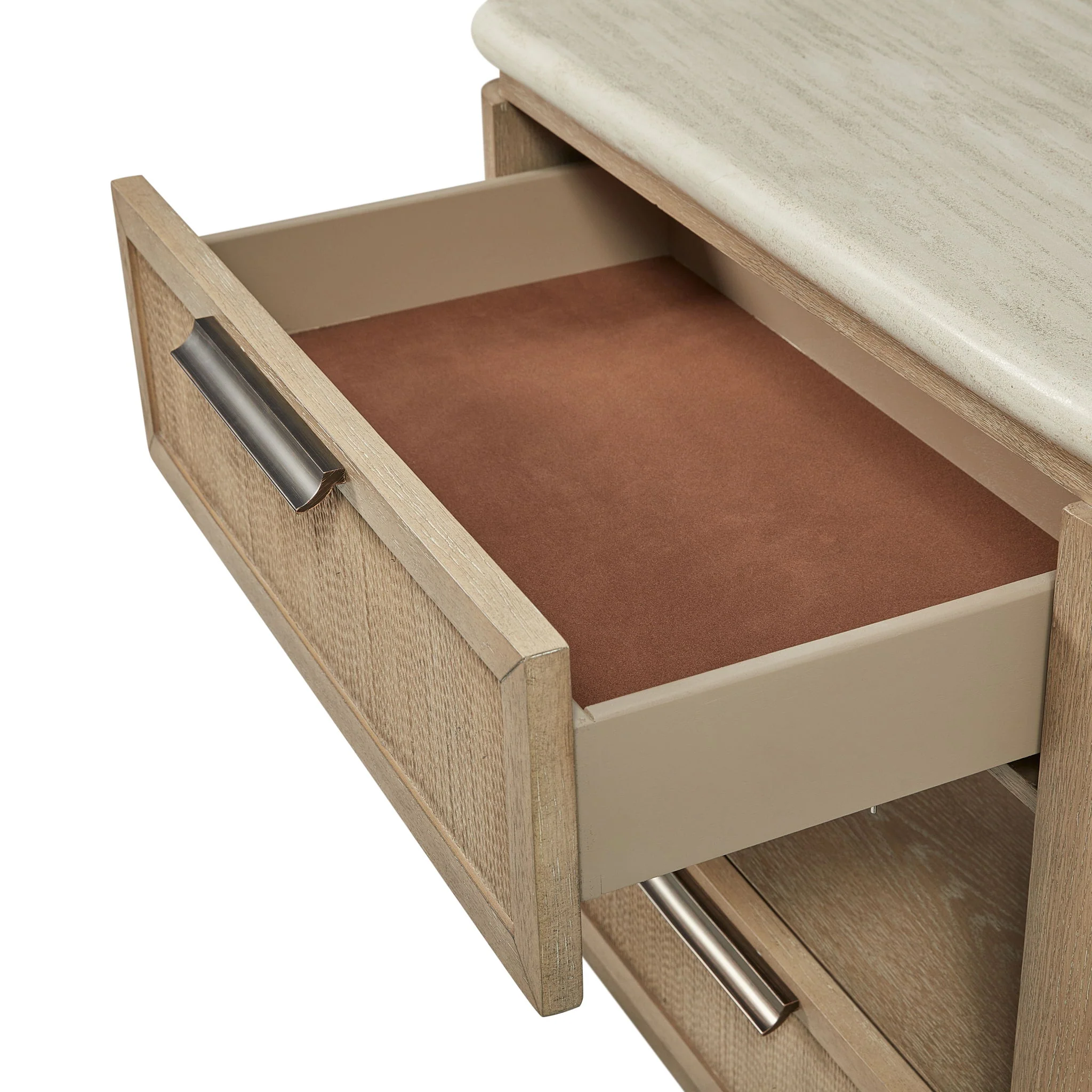 Trilogy - Two Drawer Nightstand With Rope Fronts - Toffee - Image 4