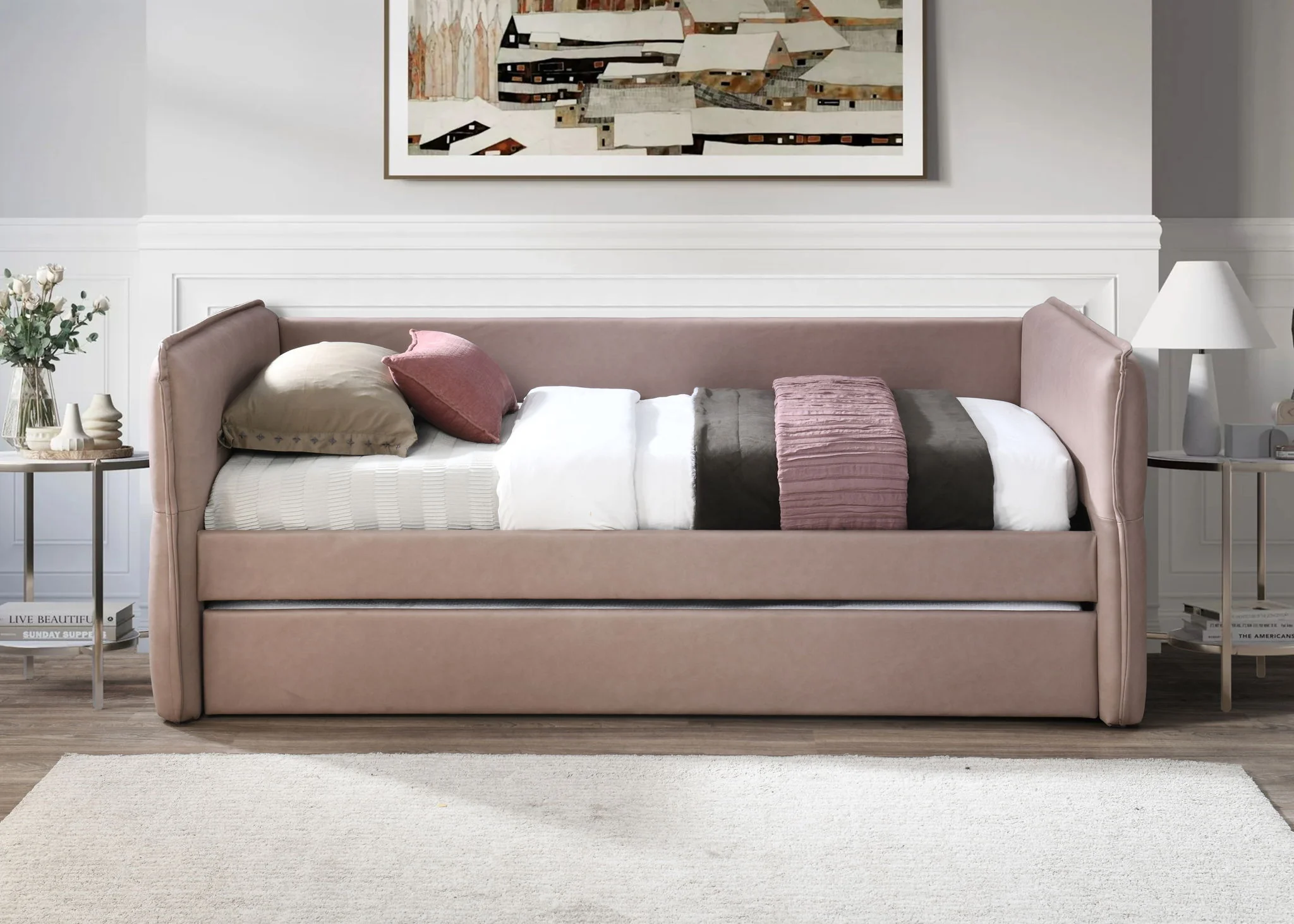 Trina - Upholstered Trundle Daybed - Image 6