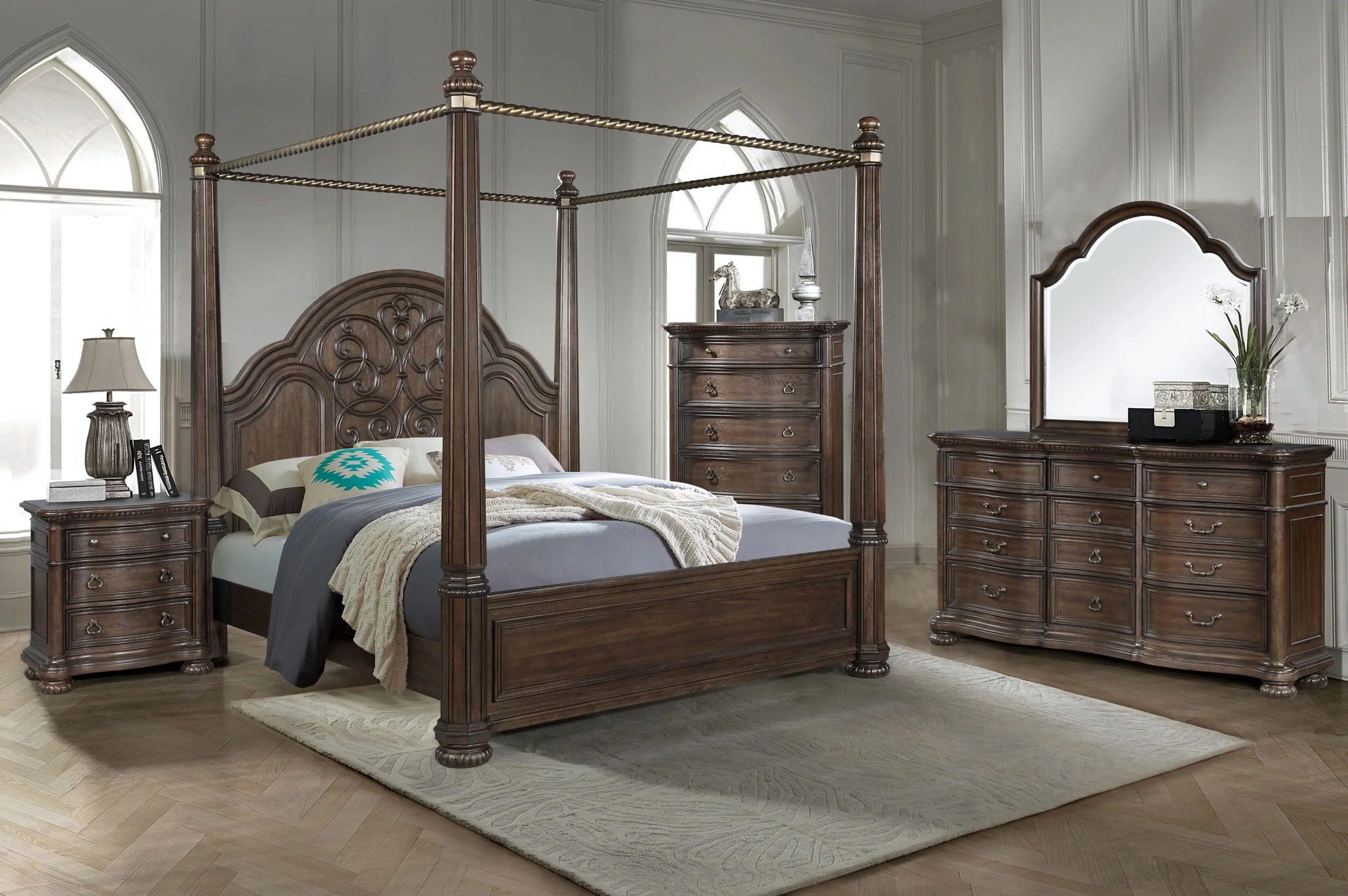 Tuscany - Mirror - Warm Mahogany - Image 3