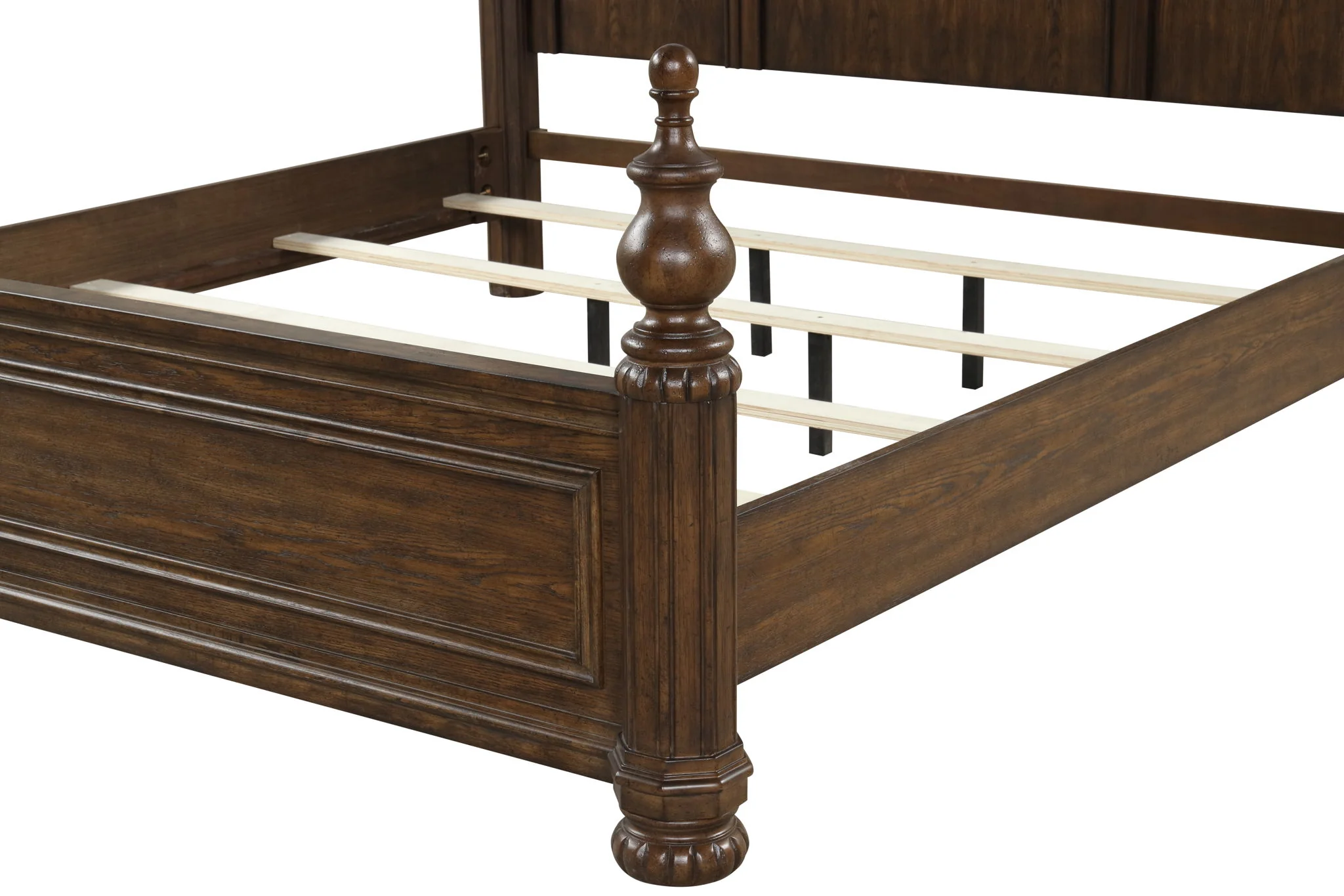 Tuscany - Queen Panel Bed - Warm Mahogany - Image 2