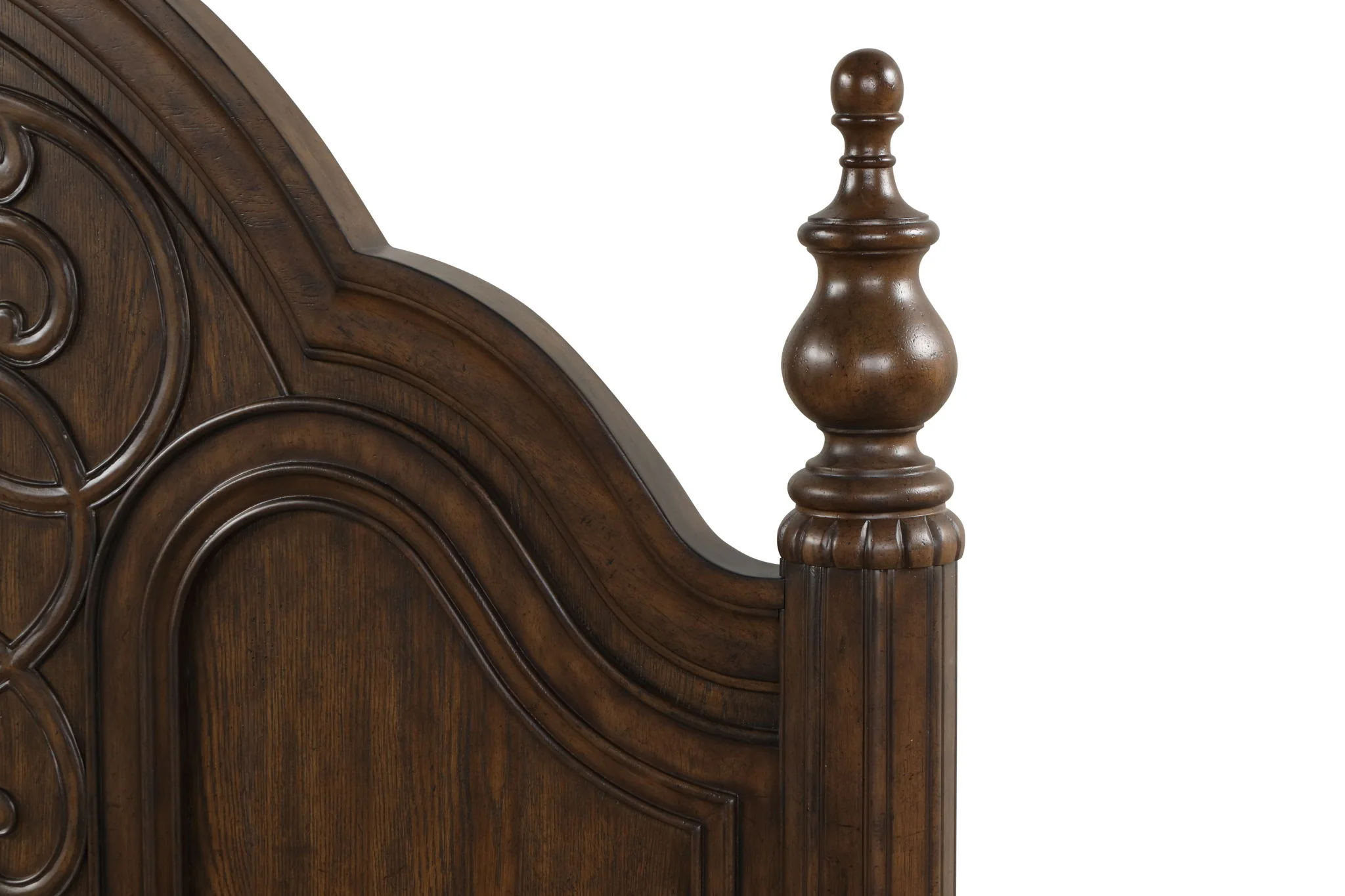 Tuscany - Queen Panel Bed - Warm Mahogany - Image 3