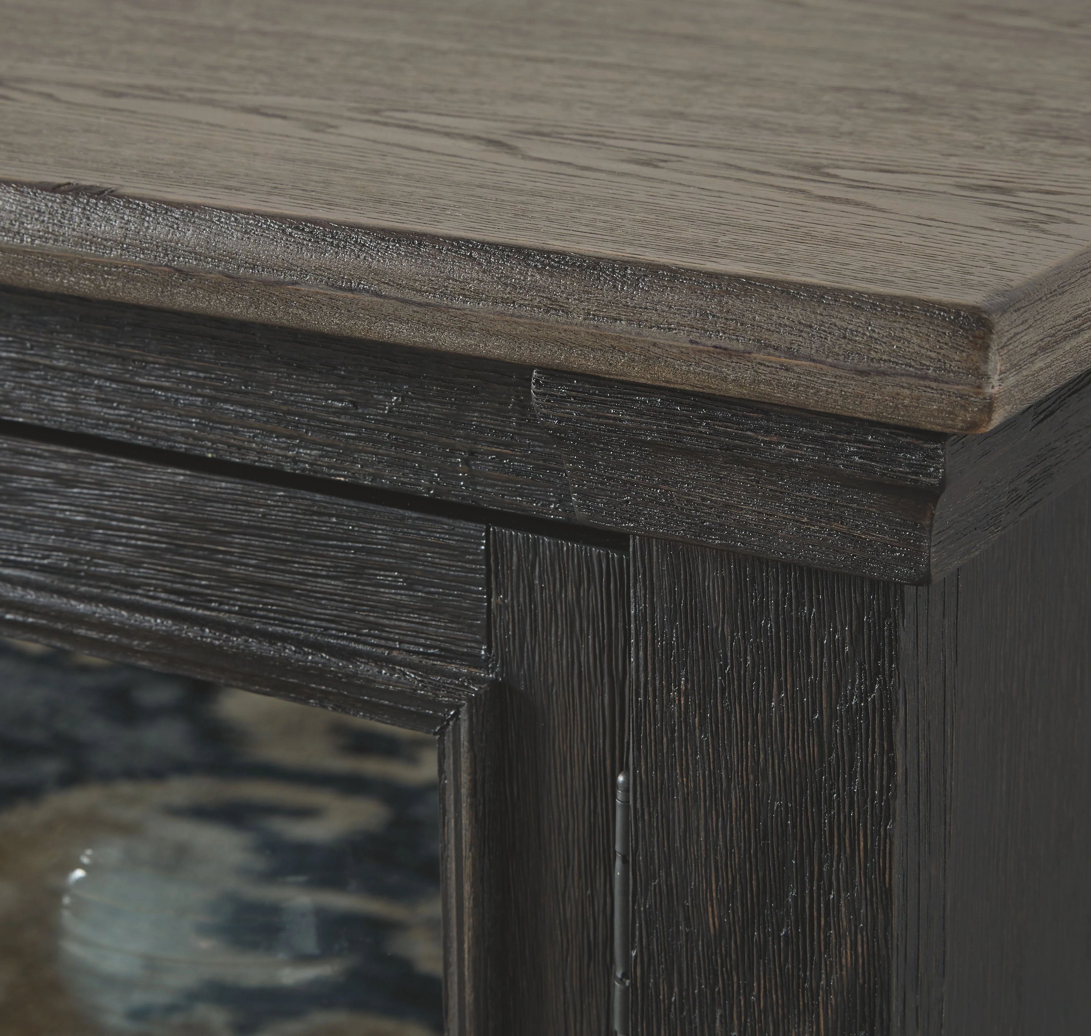 Tyler Creek - Extra Large TV Stand - Black / Gray - Image 2