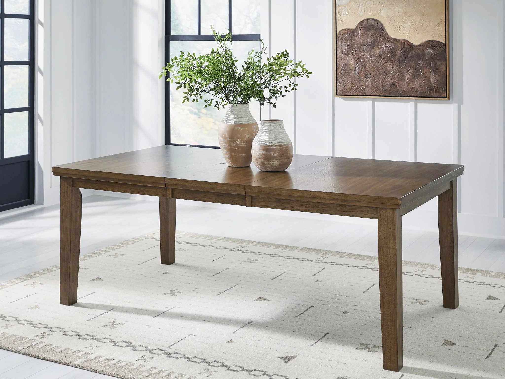 Urbinforte - Dining Room Butterfly Extension Table - Light Brown - Image 3