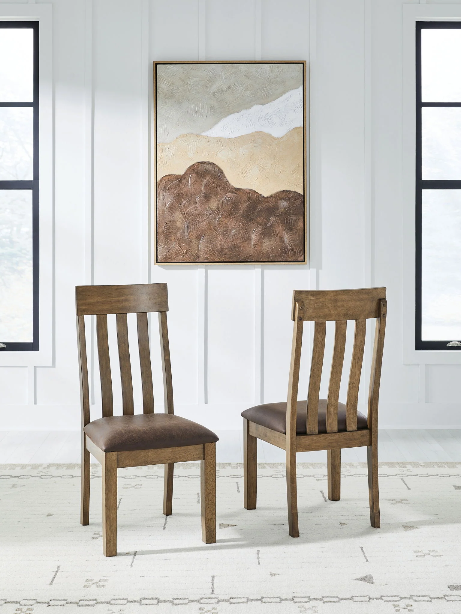 Urbinforte - Dining Upholstered Side Chair (Set of 2) - Light Brown - Image 4