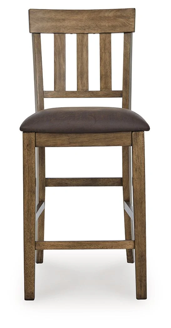 Urbinforte - Upholstered Barstool (Set of 2) - Light Brown - Image 3