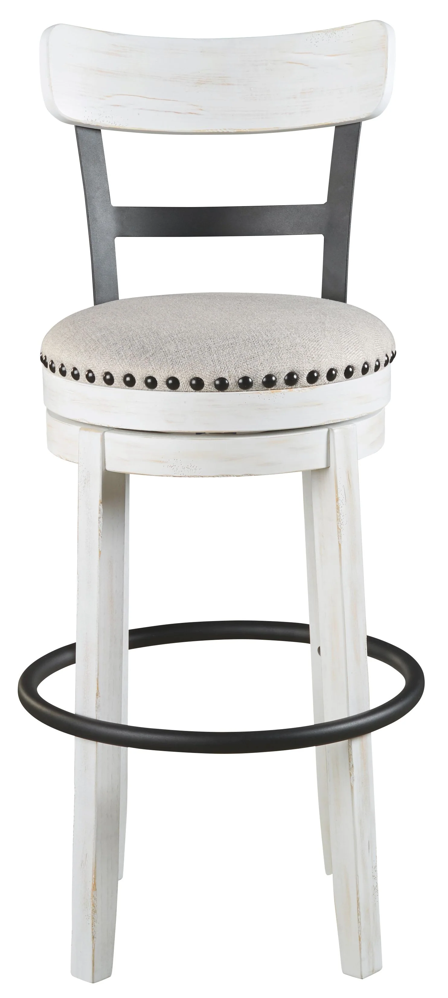 Valebeck - Tall Upholstered Swivel Barstool - Image 11