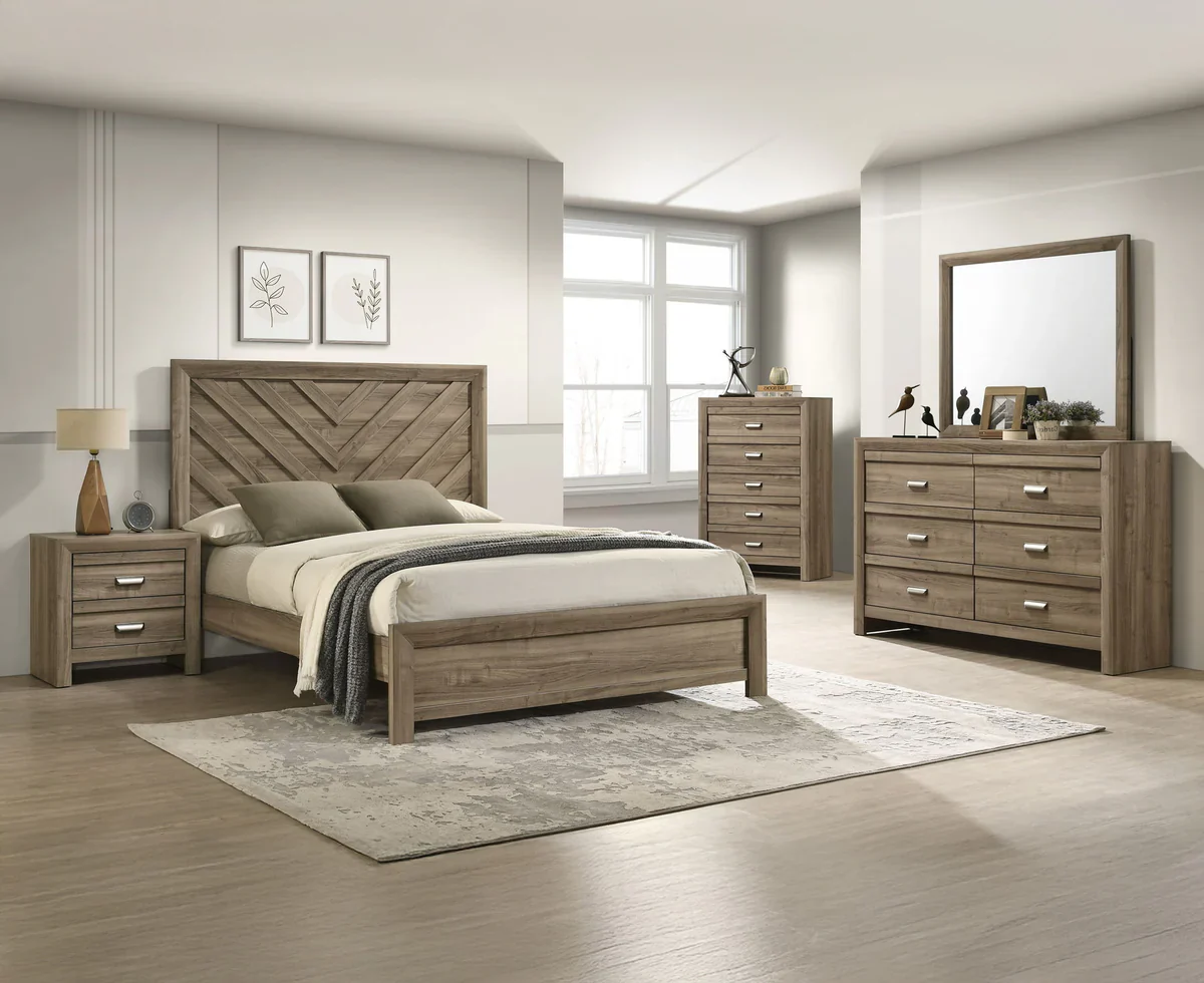 Valor Light Brown Bedroom Suites