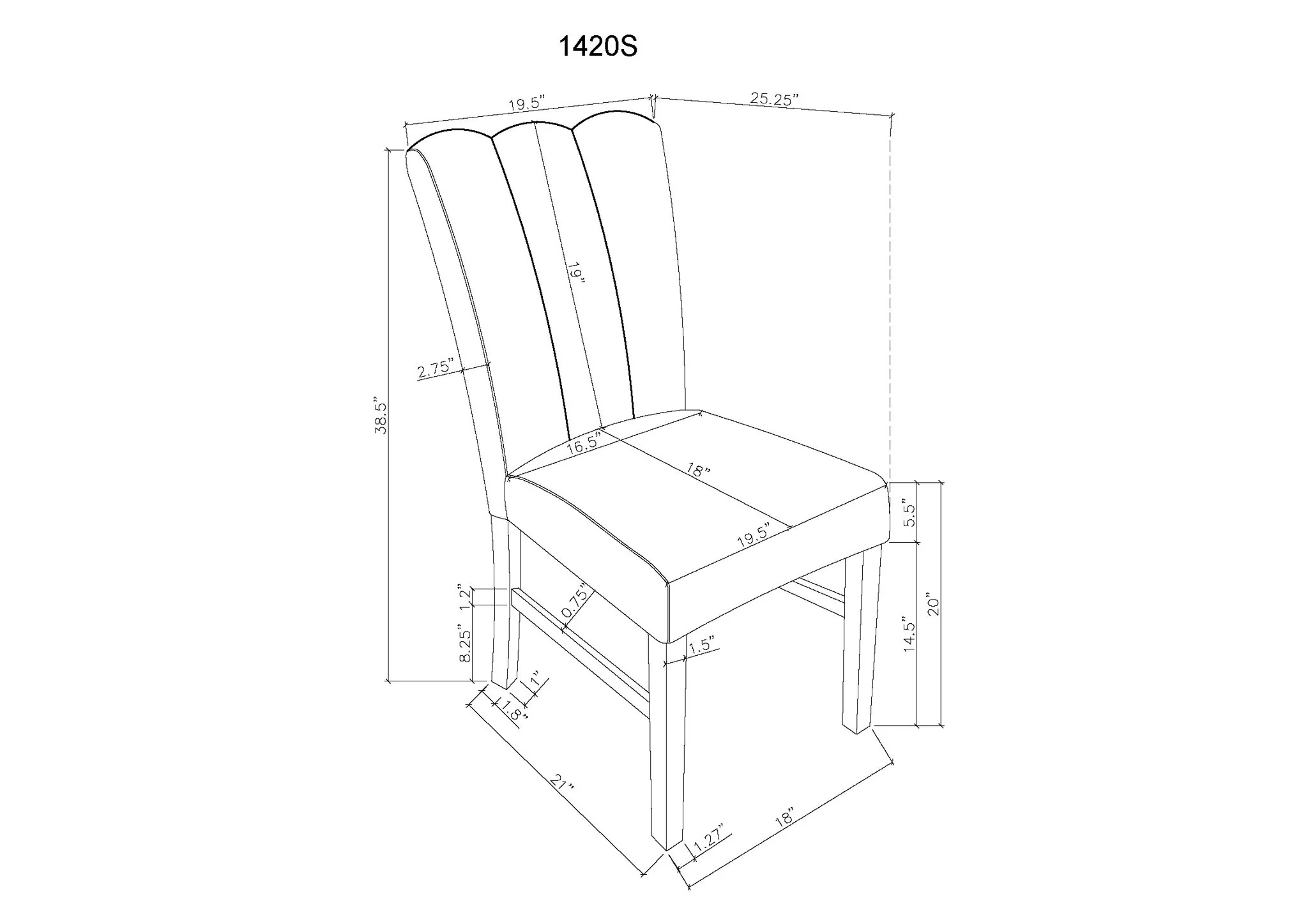 Vega - Side Chair (Set of 2) - Gray - Image 3
