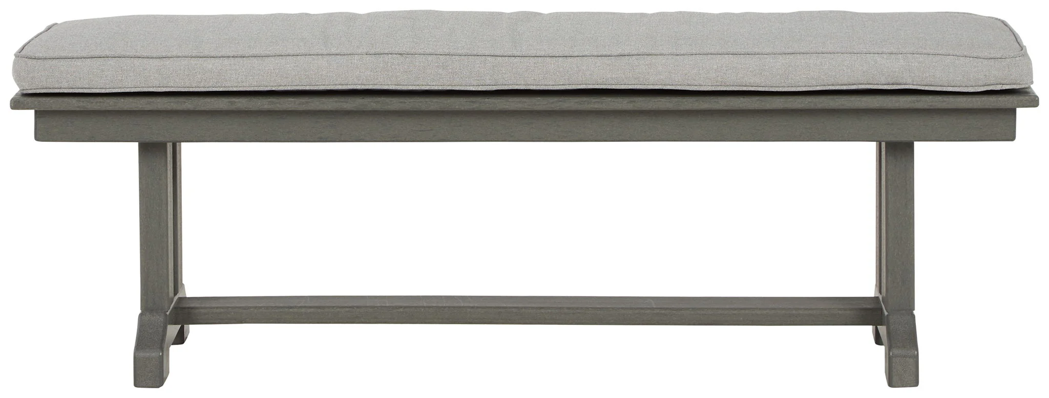 Visola - Bench with Cushion - Gray - Image 2
