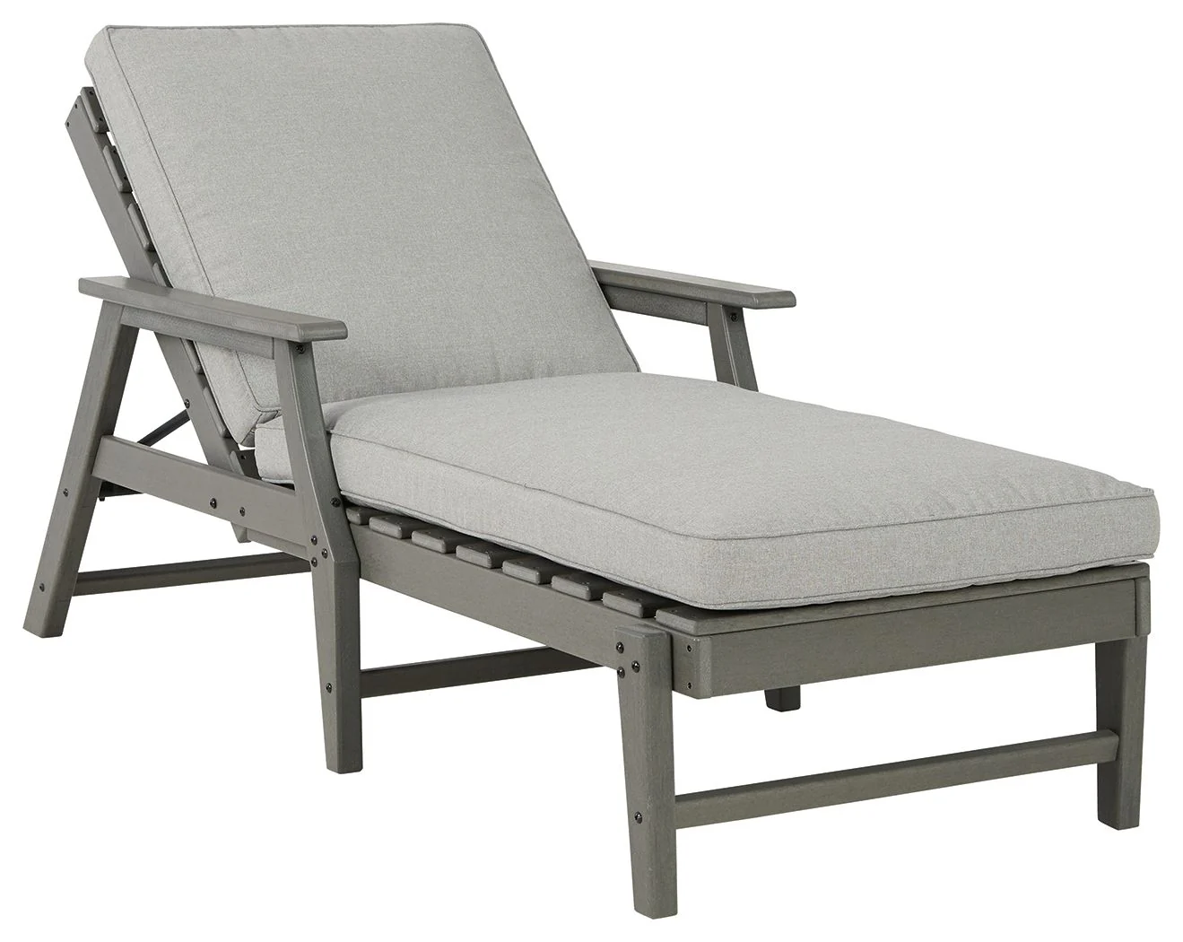 Visola - Chaise Lounge with Cushion - Gray - Image 2