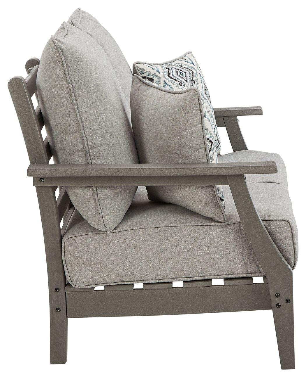 Visola - Loveseat w/Cushion - Gray - Image 4
