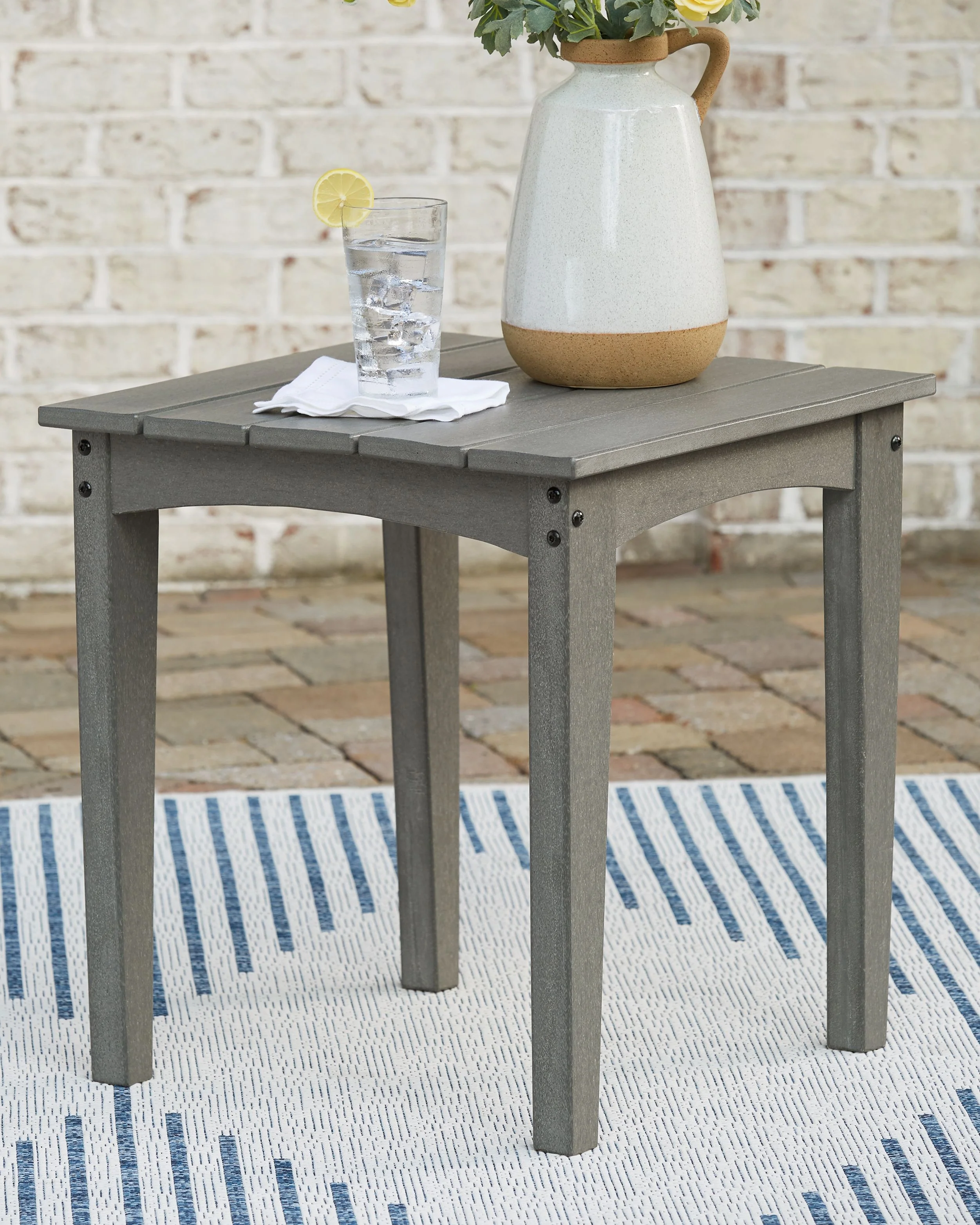 Visola - Square End Table - Gray - Image 3